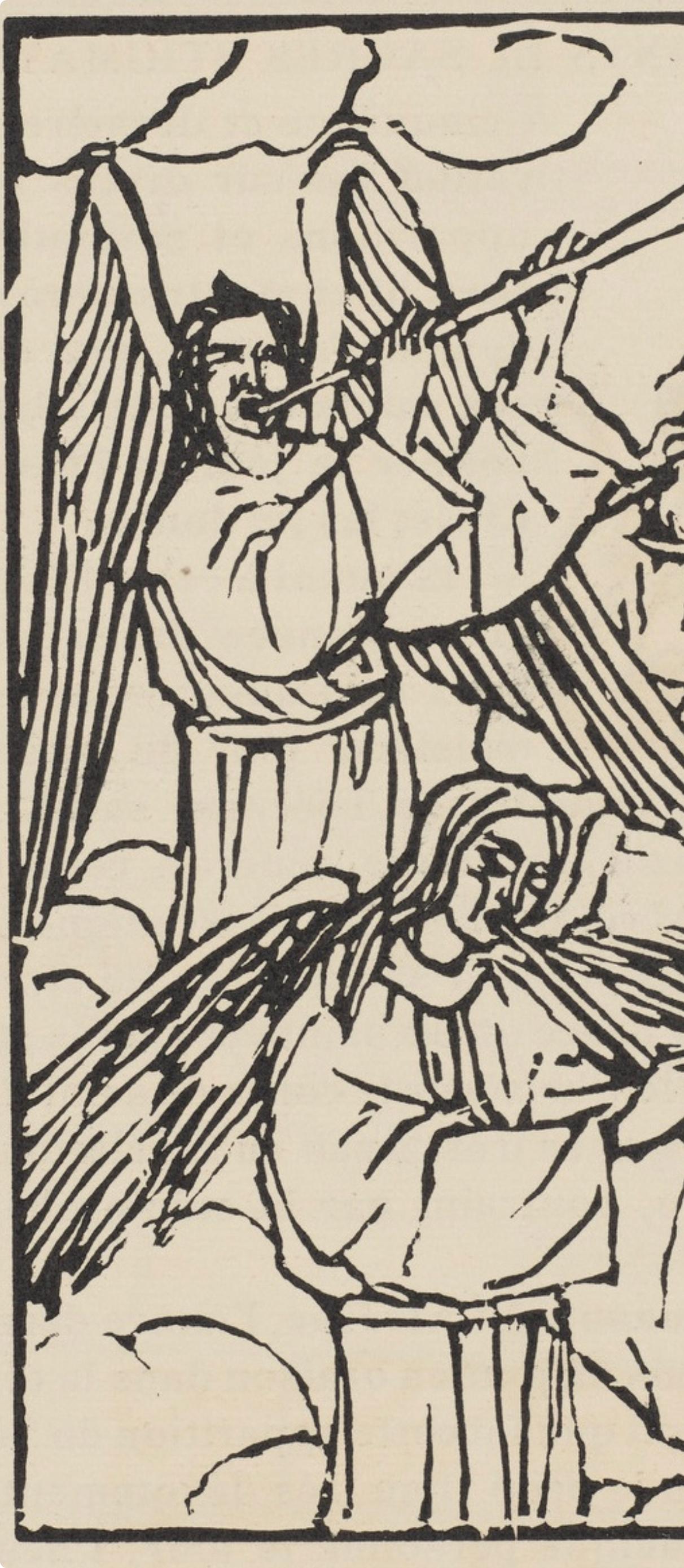 Composition (Morane, N° 100), Les Petites Fleurs de St. Françoise, Émile Bernard - Post-Impressionist Print by Emile Bernard