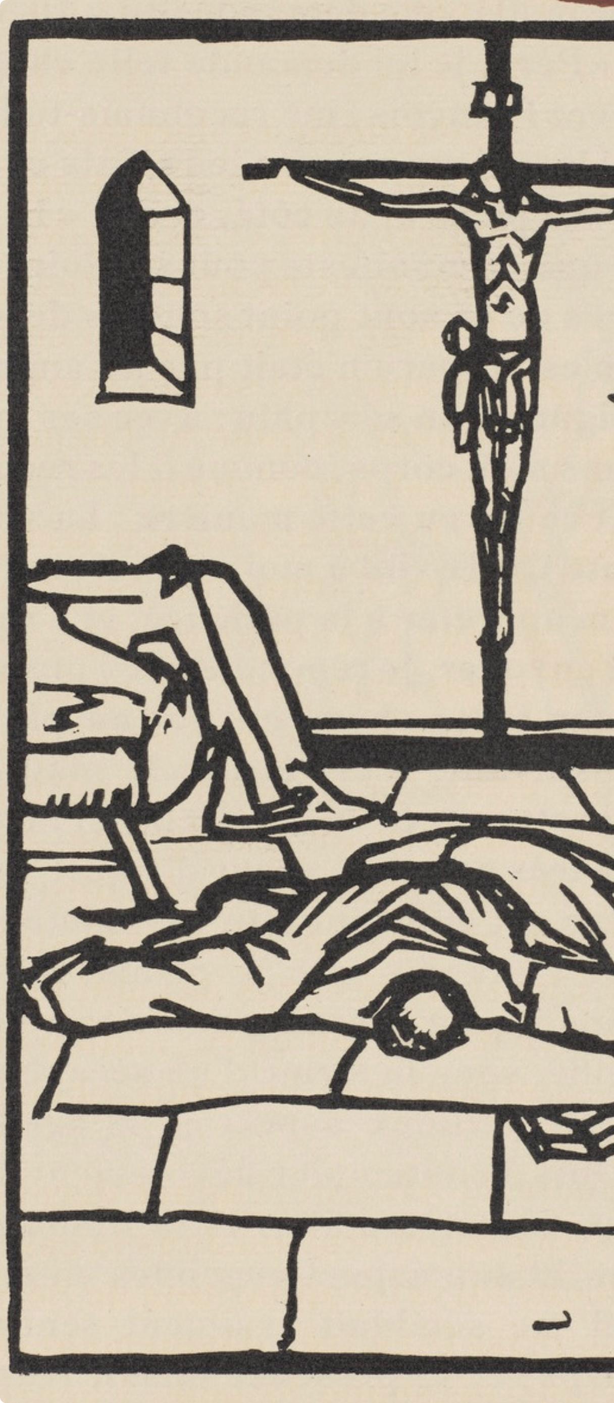 Composition (Morane, N° 100), Les Petites Fleurs de St. Françoise, Émile Bernard - Post-Impressionist Print by Emile Bernard