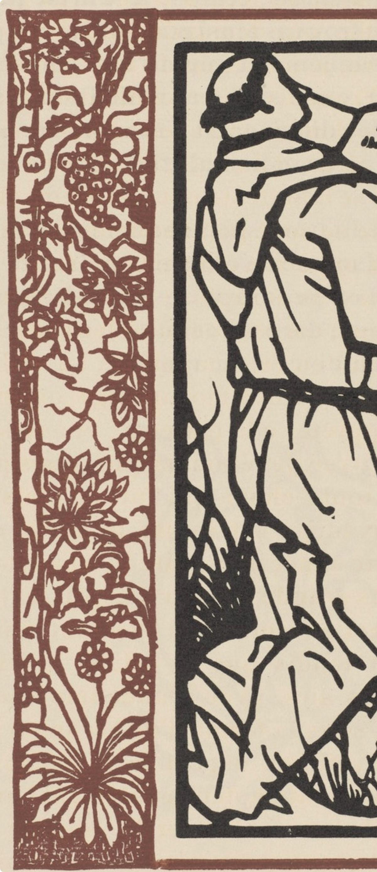 Composition (Morane, N° 100), Les Petites Fleurs de St. Françoise, Émile Bernard - Post-Impressionist Print by Emile Bernard