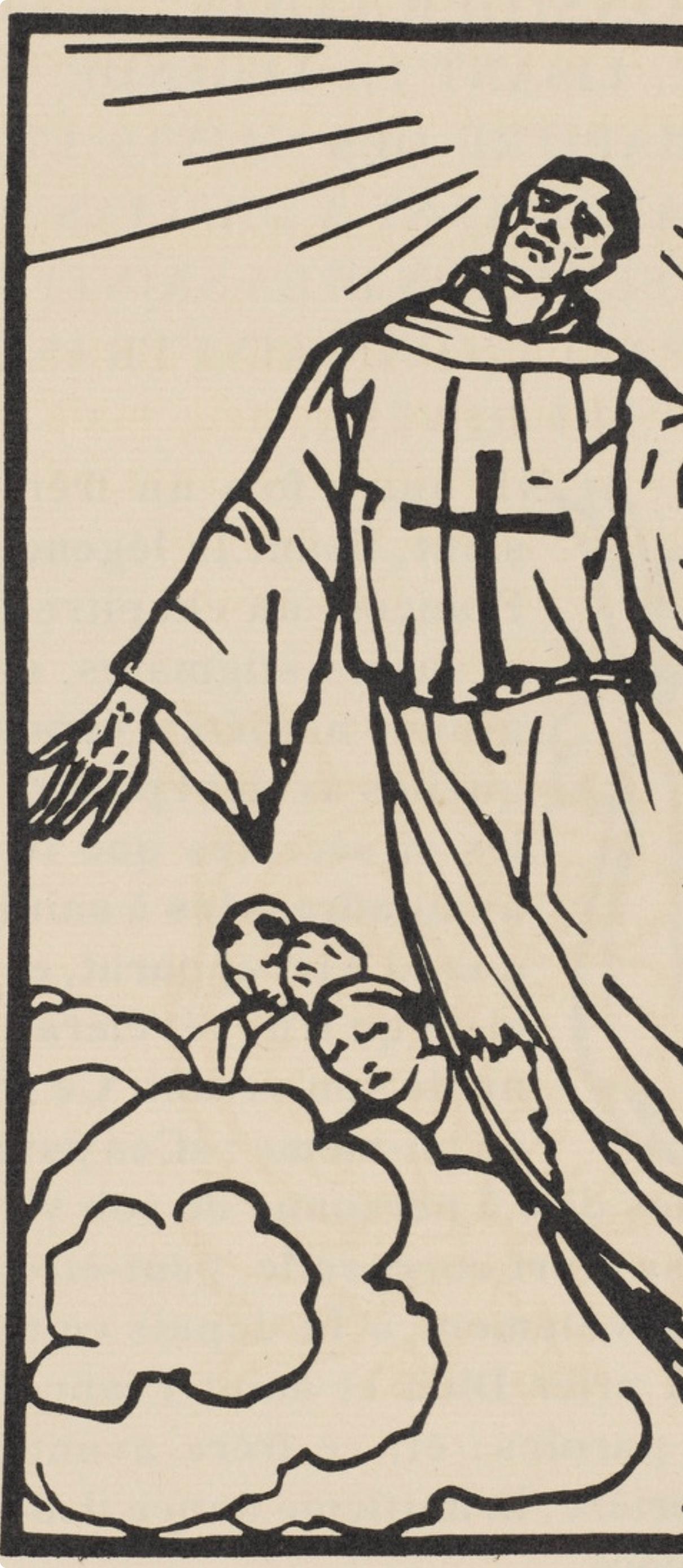 Composition (Morane, N° 100), Les Petites Fleurs de St. Françoise, Émile Bernard - Post-Impressionist Print by Emile Bernard