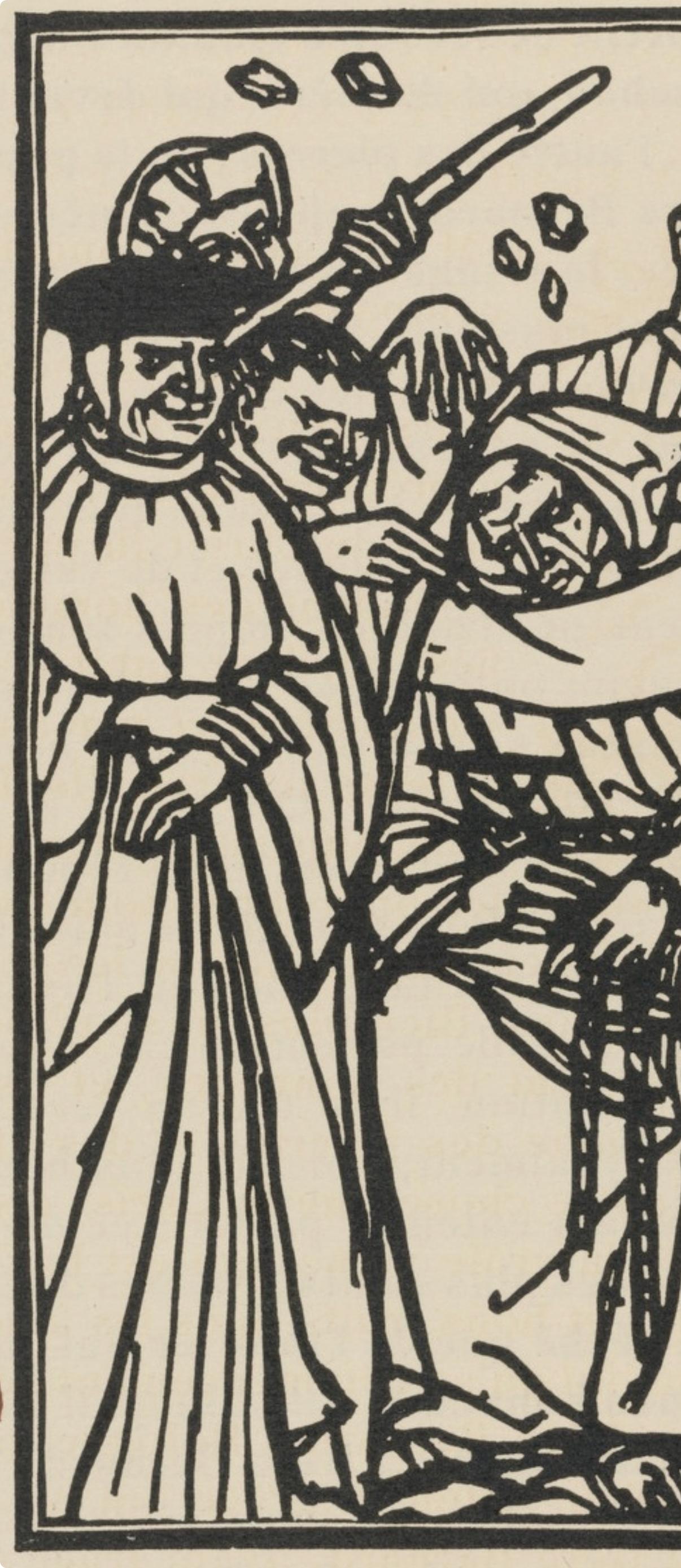 Composition (Morane, n° 100), Les Petites Fleurs de St. Françoise, Émile Bernard - Post-impressionnisme Print par Emile Bernard