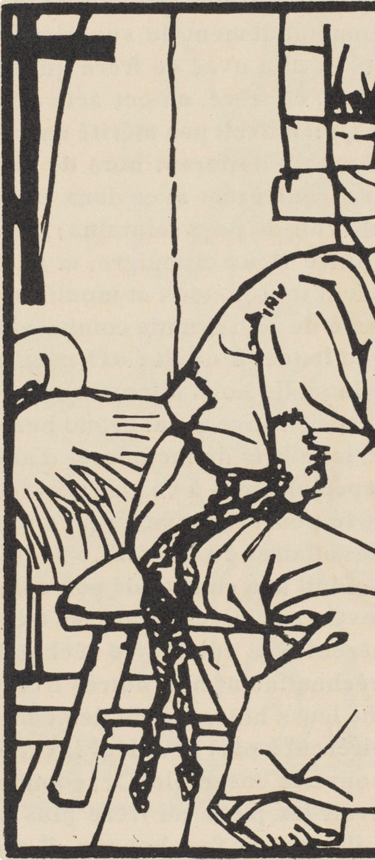 Composición (Morane, N° 100), Les Petites Fleurs de St. Françoise, Émile Bernard - Print Posimpresionista de Emile Bernard
