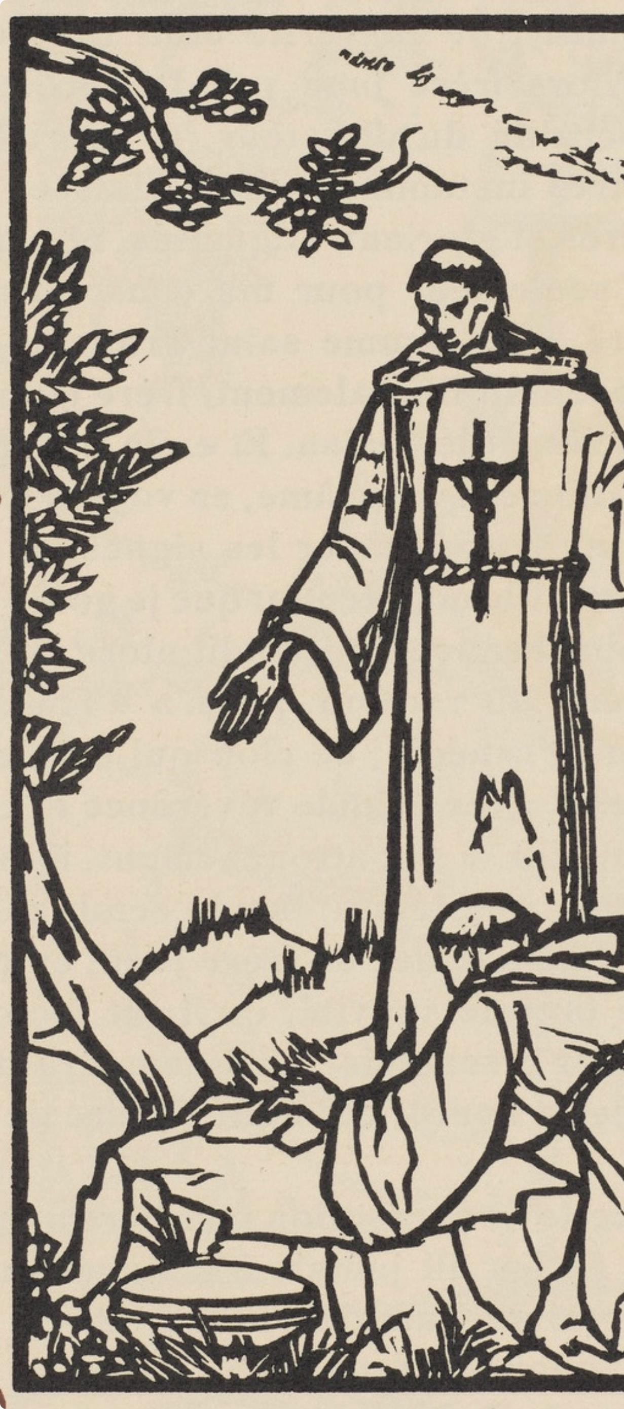 Composition (Morane, N° 100), Les Petites Fleurs de St. Françoise, Émile Bernard - Post-Impressionist Print by Emile Bernard