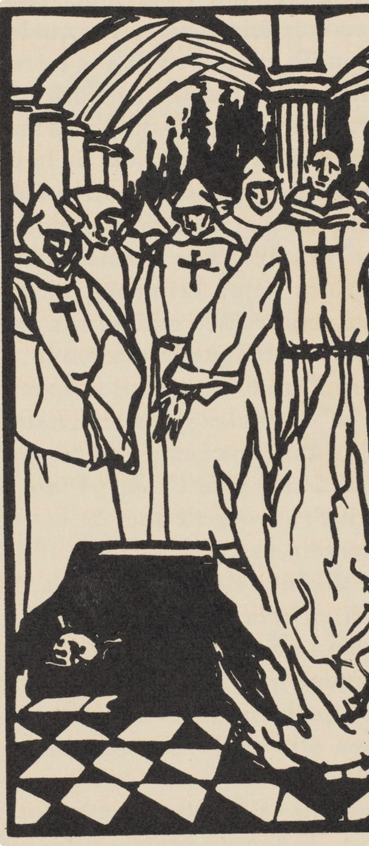 Composition (Morane, N° 100), Les Petites Fleurs de St. Françoise, Émile Bernard - Post-Impressionist Print by Emile Bernard