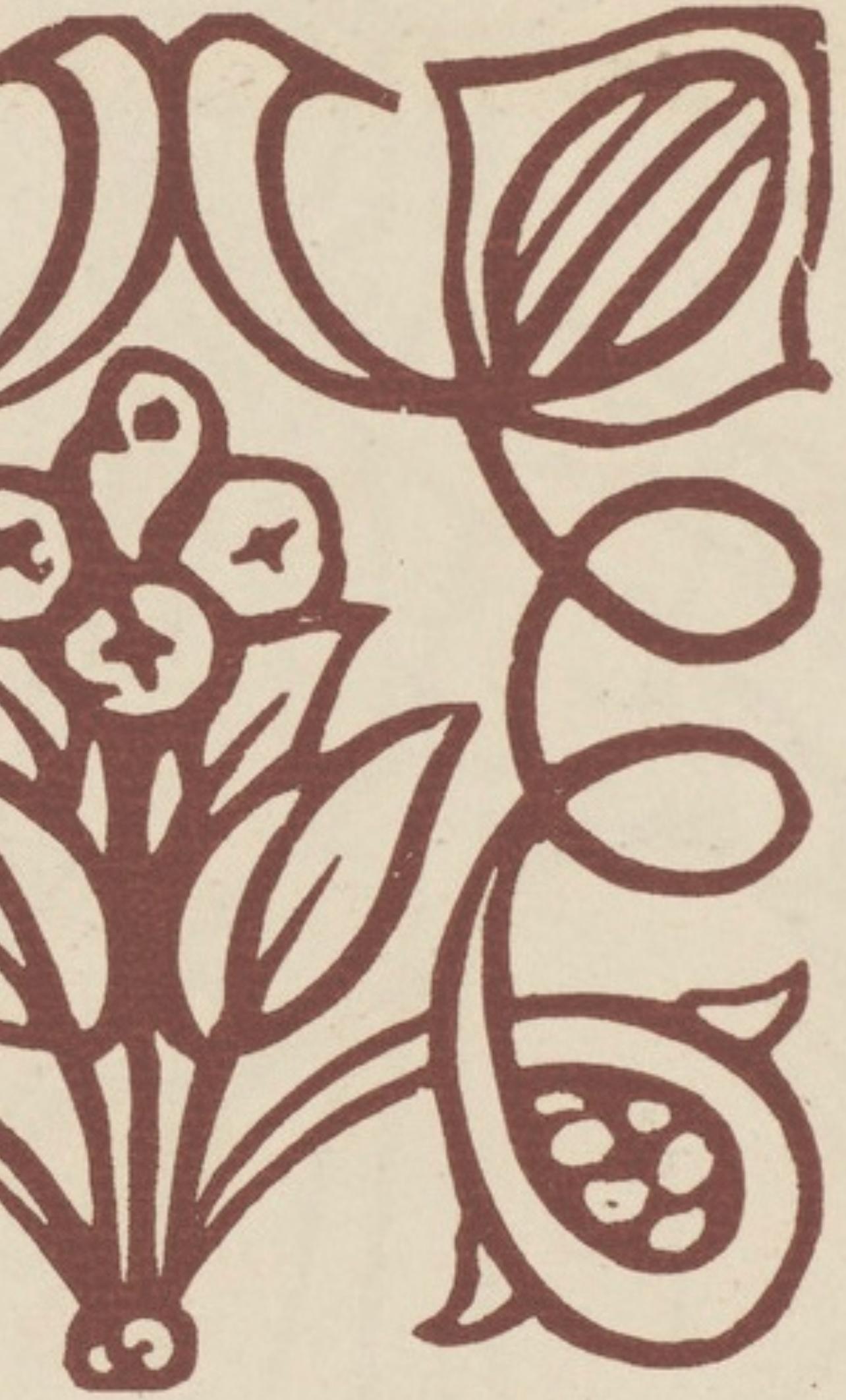 Composition (Morane, N° 100), Les Petites Fleurs de St. Françoise, Émile Bernard - Post-Impressionist Print by Emile Bernard