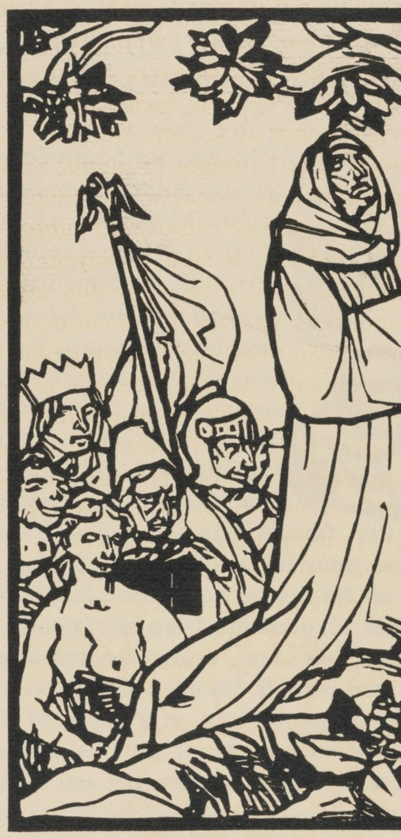 Composition (Morane, N° 100), Les Petites Fleurs de St. Françoise, Émile Bernard - Post-Impressionist Print by Emile Bernard