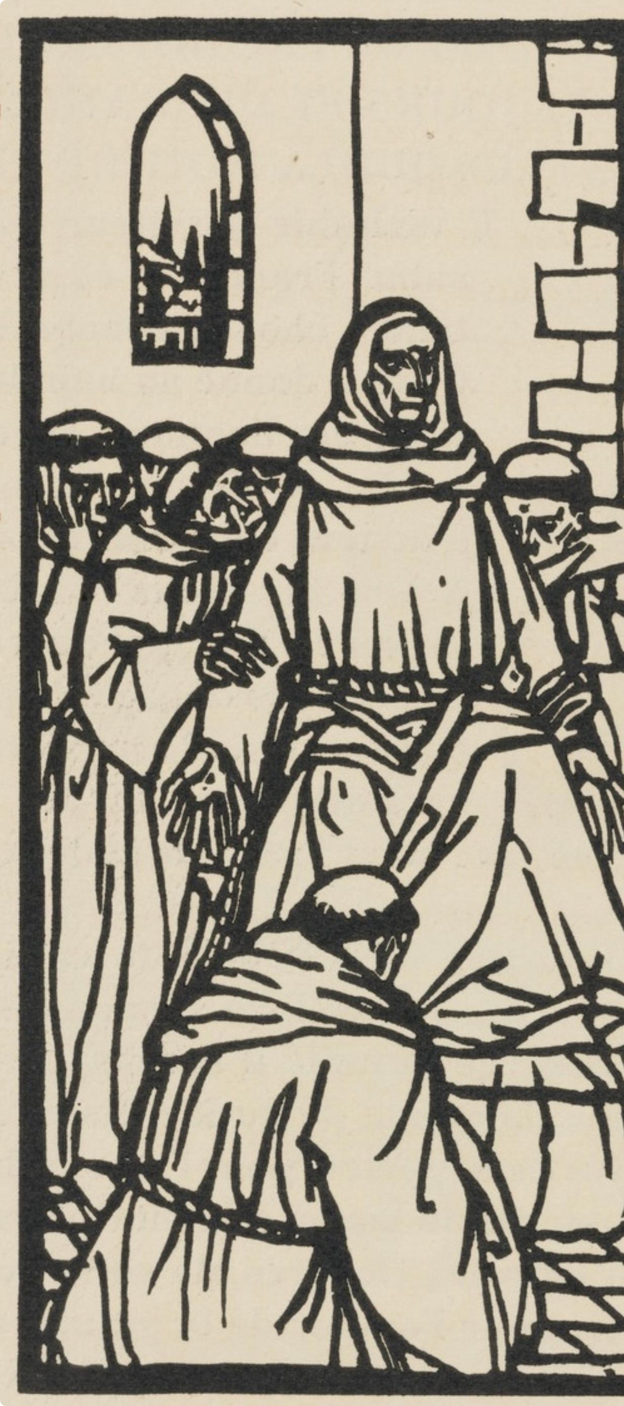 Composizione (Morane, N° 100), Les Petites Fleurs de St. Françoise, Émile Bernard - Print Postimpressionismo di Emile Bernard
