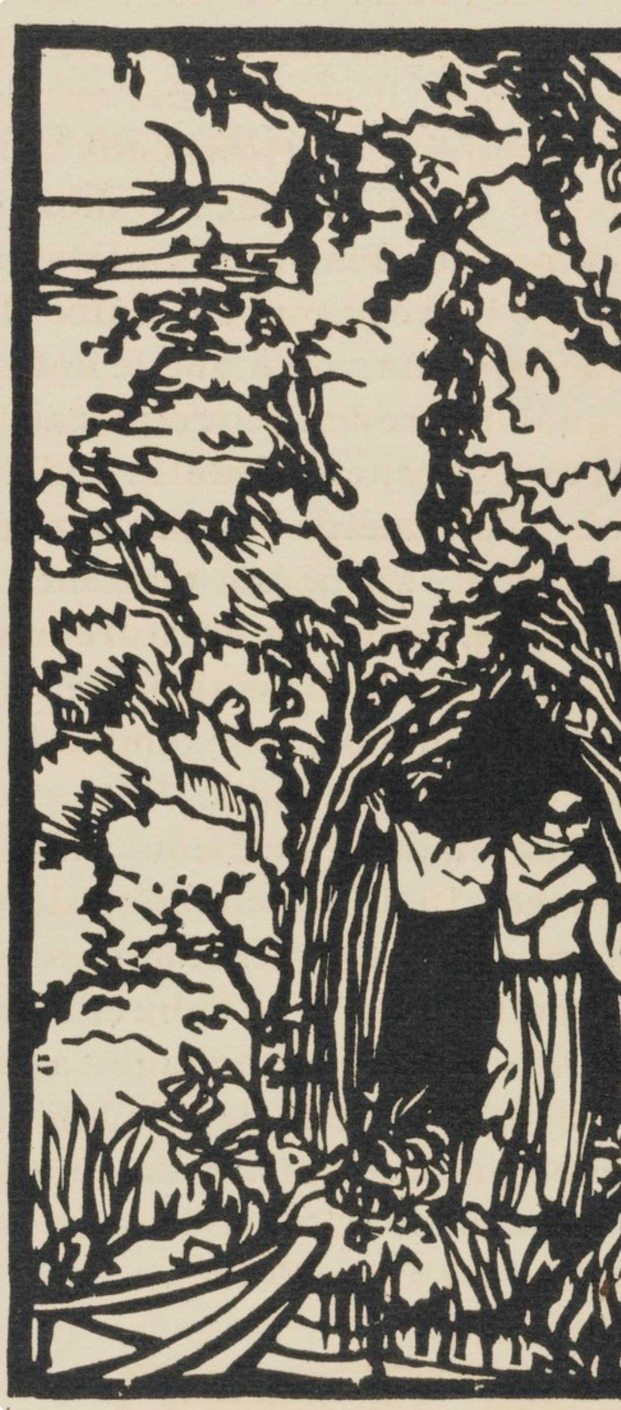 Composition (Morane, N° 100), Les Petites Fleurs de St. Françoise, Émile Bernard - Post-Impressionist Print by Emile Bernard