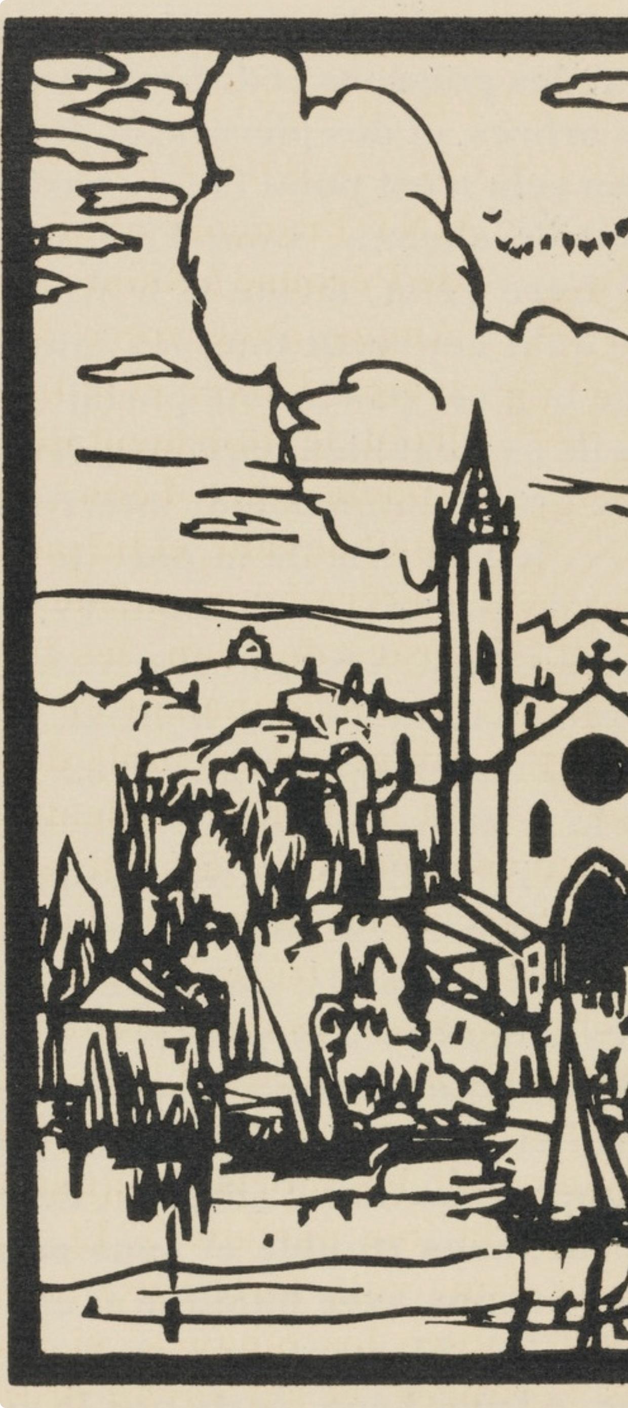Composition (Morane, N° 100), Les Petites Fleurs de St. Françoise, Émile Bernard - Post-Impressionist Print by Emile Bernard