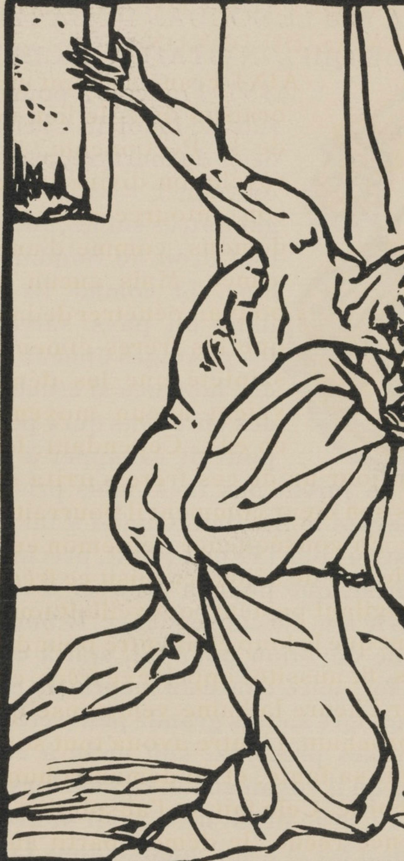 Composition (Morane, N° 100), Les Petites Fleurs de St. Françoise, Émile Bernard - Beige Landscape Print by Emile Bernard