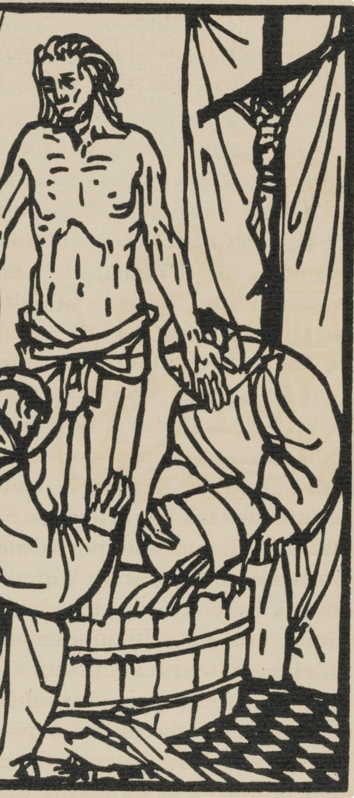 Composition (Morane, N° 100), Les Petites Fleurs de St. Françoise, Émile Bernard - Beige Figurative Print by Emile Bernard
