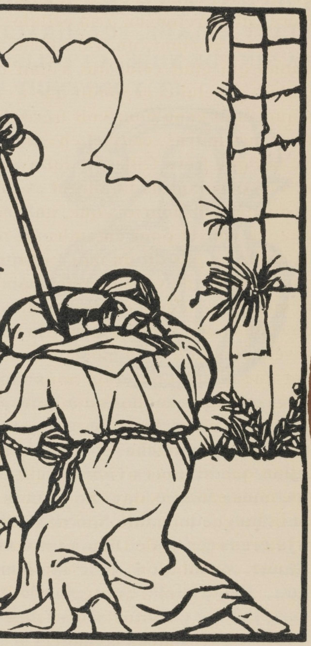 Composition (Morane, N° 100), Les Petites Fleurs de St. Françoise, Émile Bernard - Beige Figurative Print by Emile Bernard