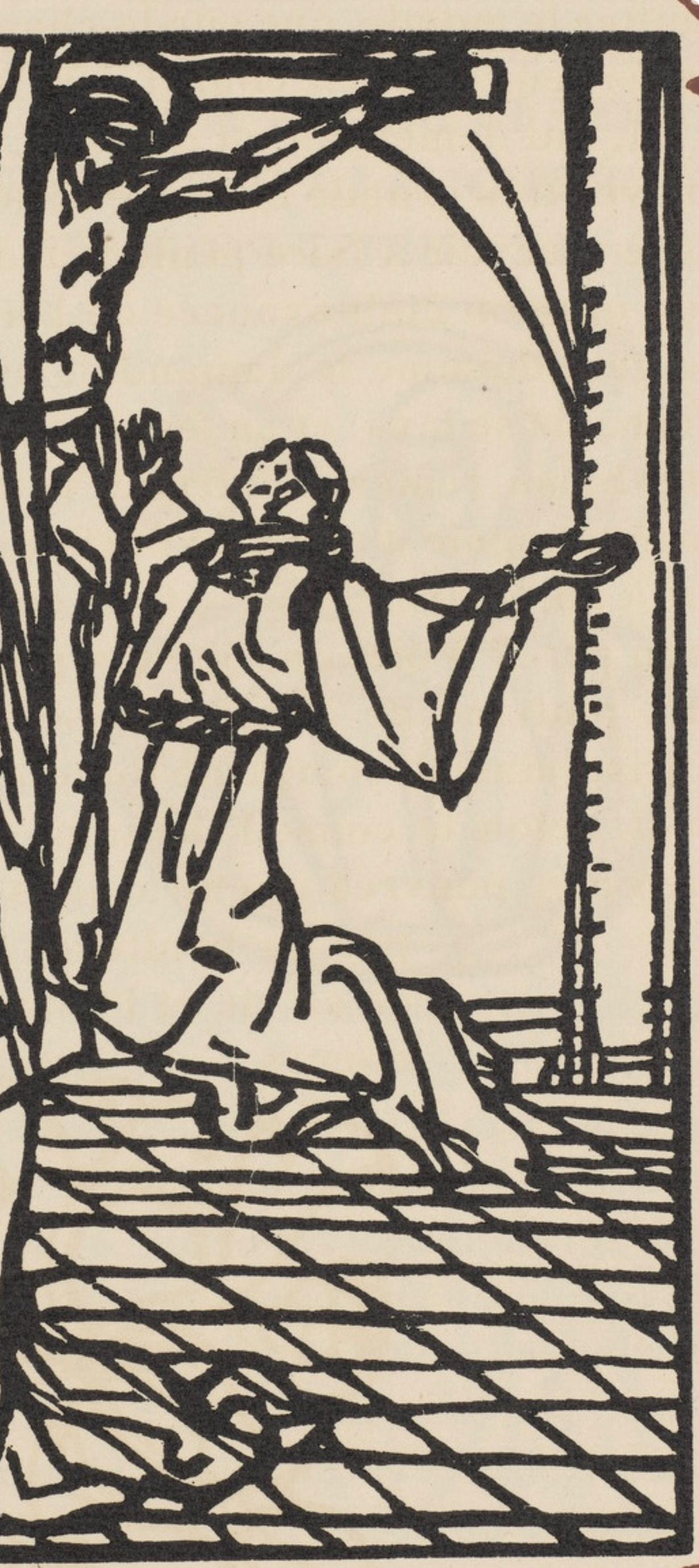 Composition (Morane, N° 100), Les Petites Fleurs de St. Françoise, Émile Bernard - Beige Landscape Print by Emile Bernard