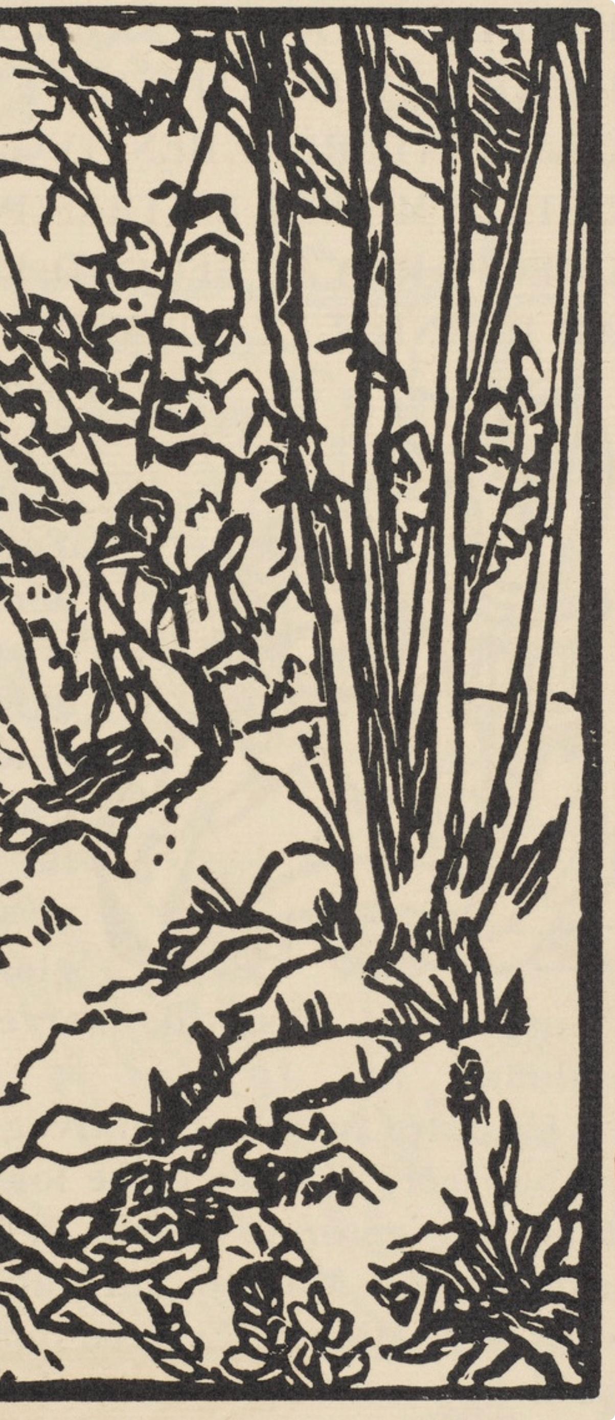 Komposition (Morane, N° 100), Les Petites Fleurs de St. Françoise, Émile Bernard (Beige), Landscape Print, von Emile Bernard