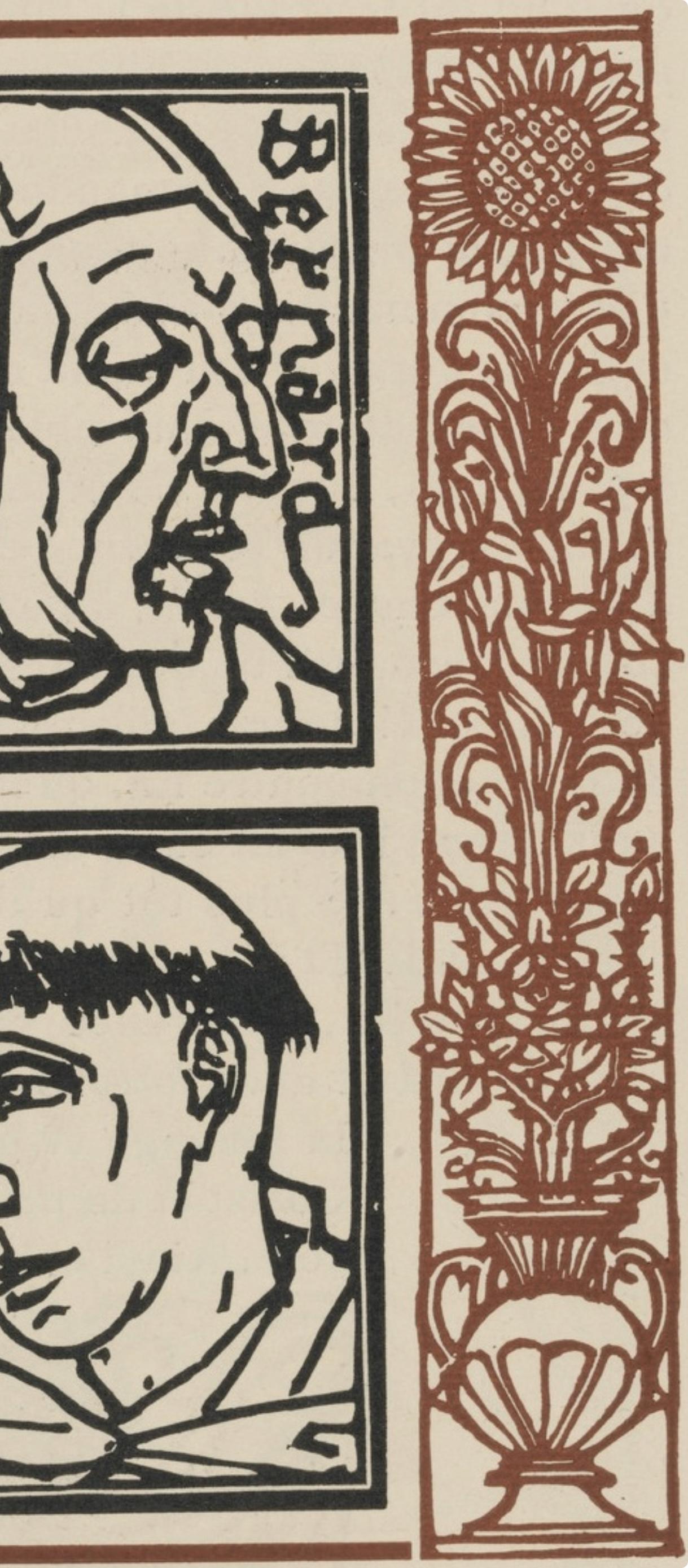 Komposition (Morane, N° 100), Les Petites Fleurs de St. Françoise, Émile Bernard (Beige), Landscape Print, von Emile Bernard