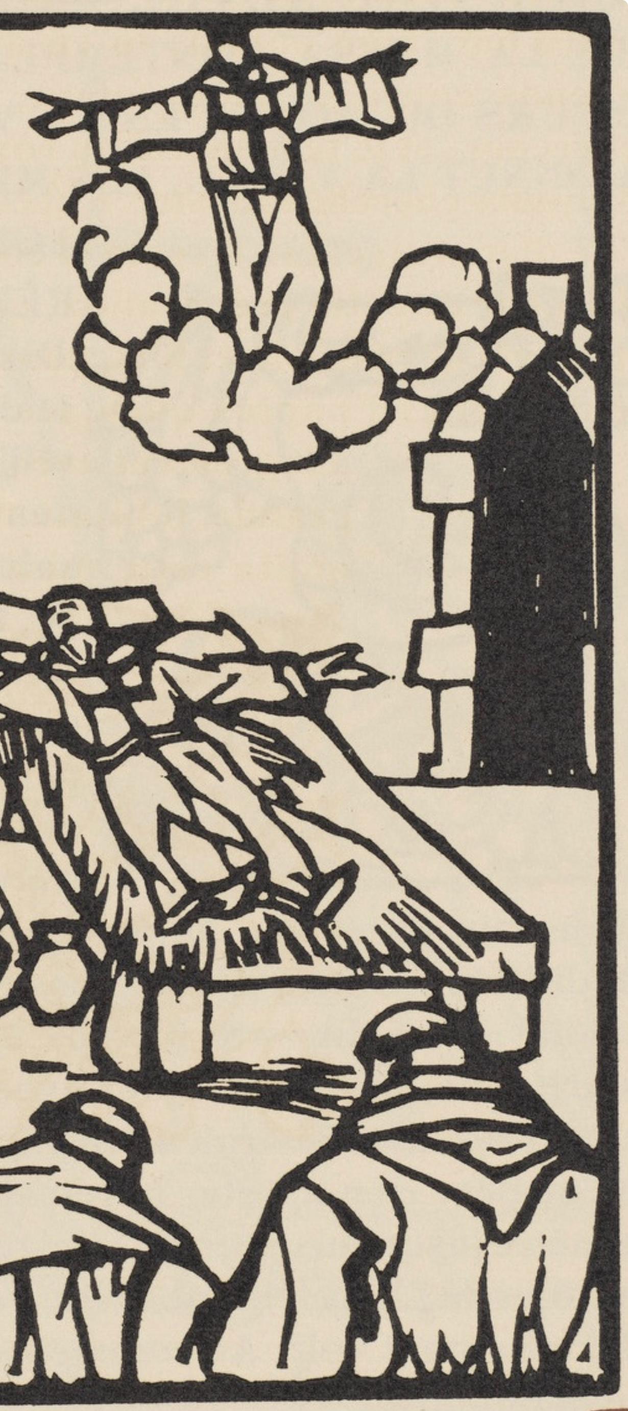Composition (Morane, N° 100), Les Petites Fleurs de St. Françoise, Émile Bernard - Beige Figurative Print by Emile Bernard