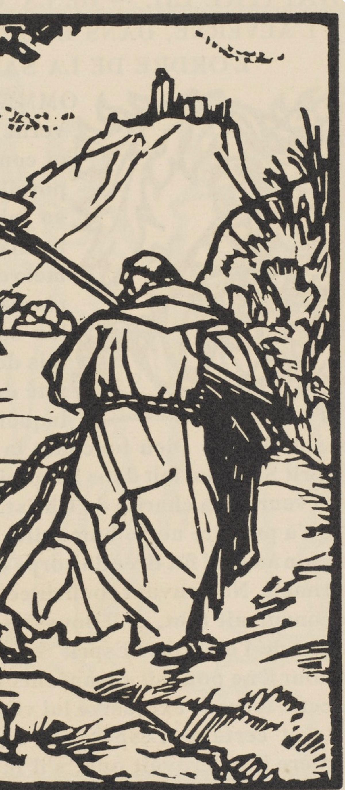 Composition (Morane, N° 100), Les Petites Fleurs de St. Françoise, Émile Bernard - Beige Figurative Print by Emile Bernard