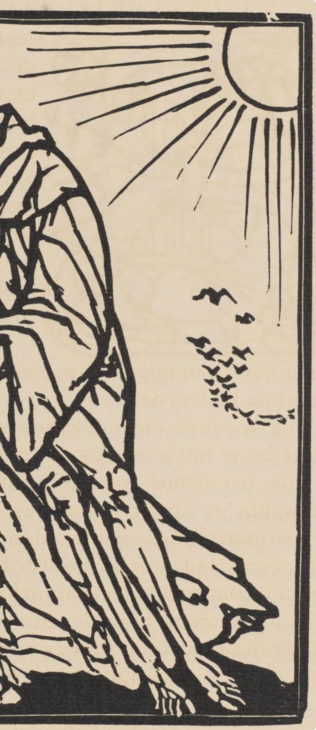 Composition (Morane, N° 100), Les Petites Fleurs de St. Françoise, Émile Bernard - Beige Figurative Print by Emile Bernard