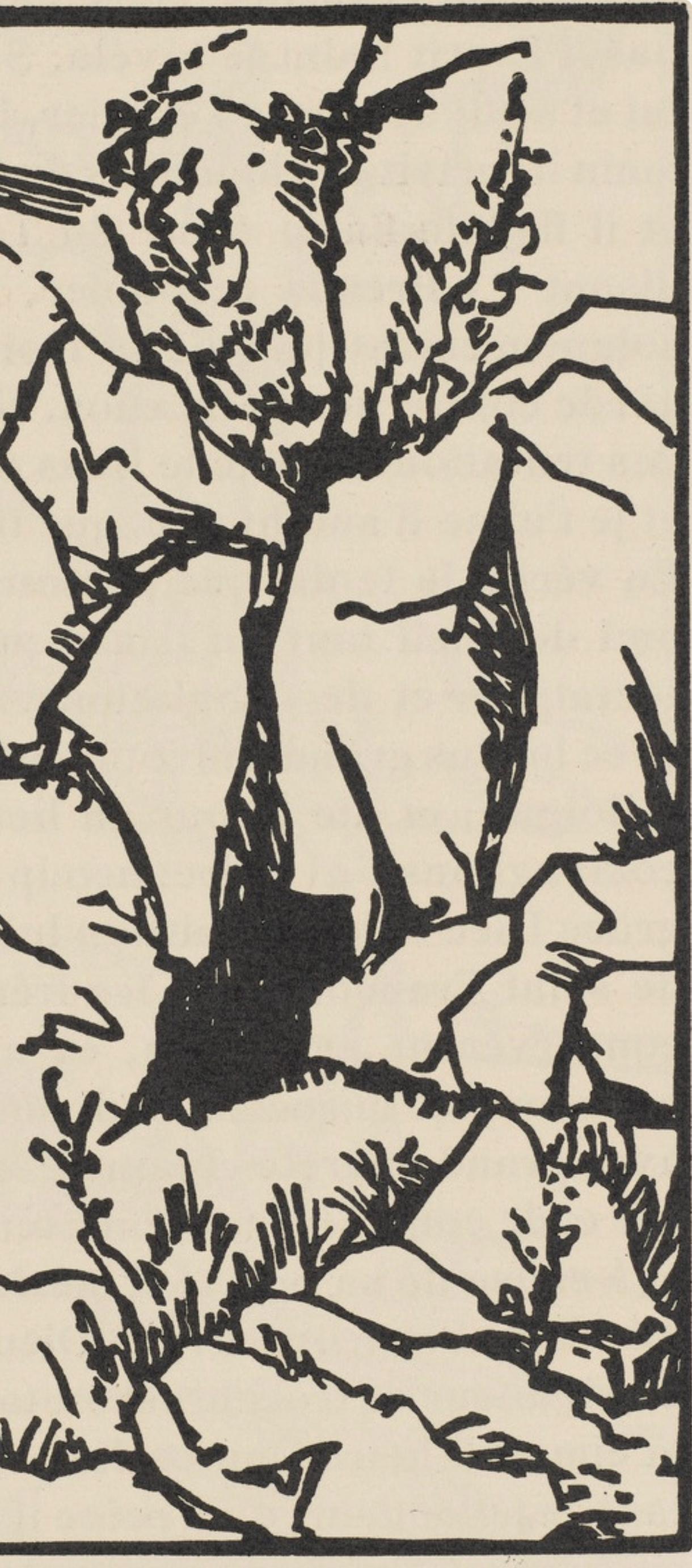 Composition (Morane, N° 100), Les Petites Fleurs de St. Françoise, Émile Bernard - Beige Figurative Print by Emile Bernard