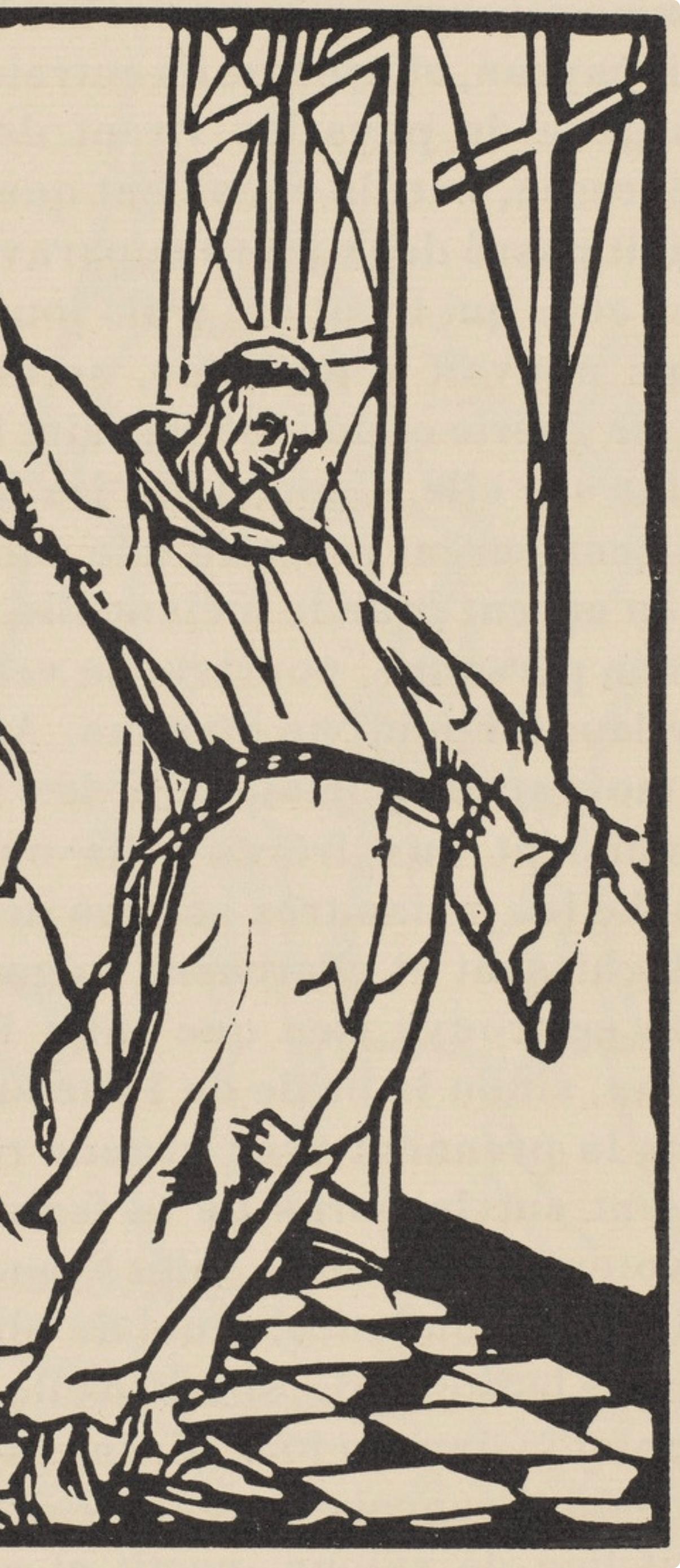 Composition (Morane, N° 100), Les Petites Fleurs de St. Françoise, Émile Bernard - Beige Figurative Print by Emile Bernard