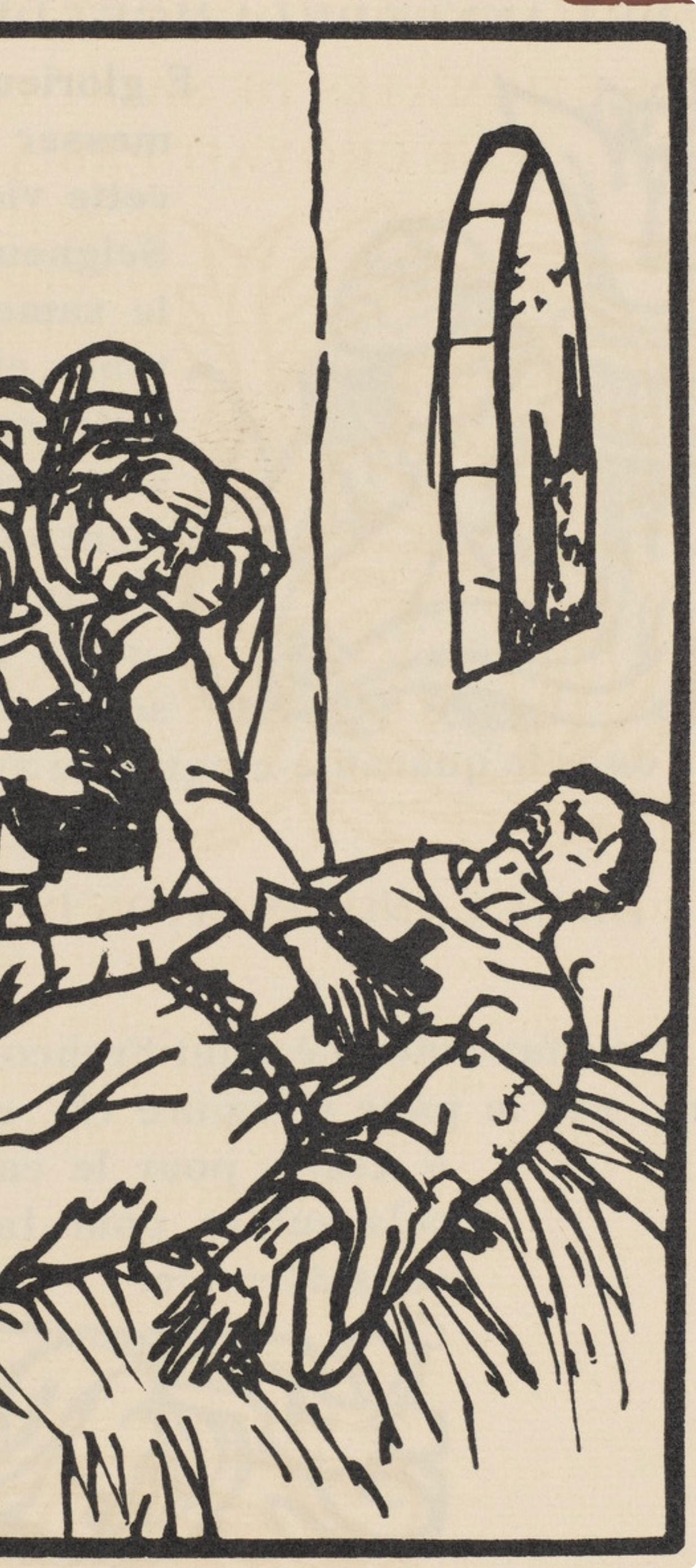 Composition (Morane, N° 100), Les Petites Fleurs de St. Françoise, Émile Bernard - Beige Figurative Print by Emile Bernard