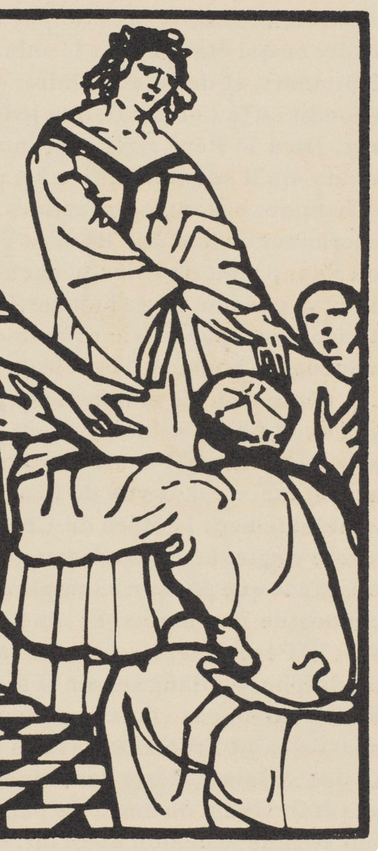 Composition (Morane, N° 100), Les Petites Fleurs de St. Françoise, Émile Bernard - Beige Figurative Print by Emile Bernard