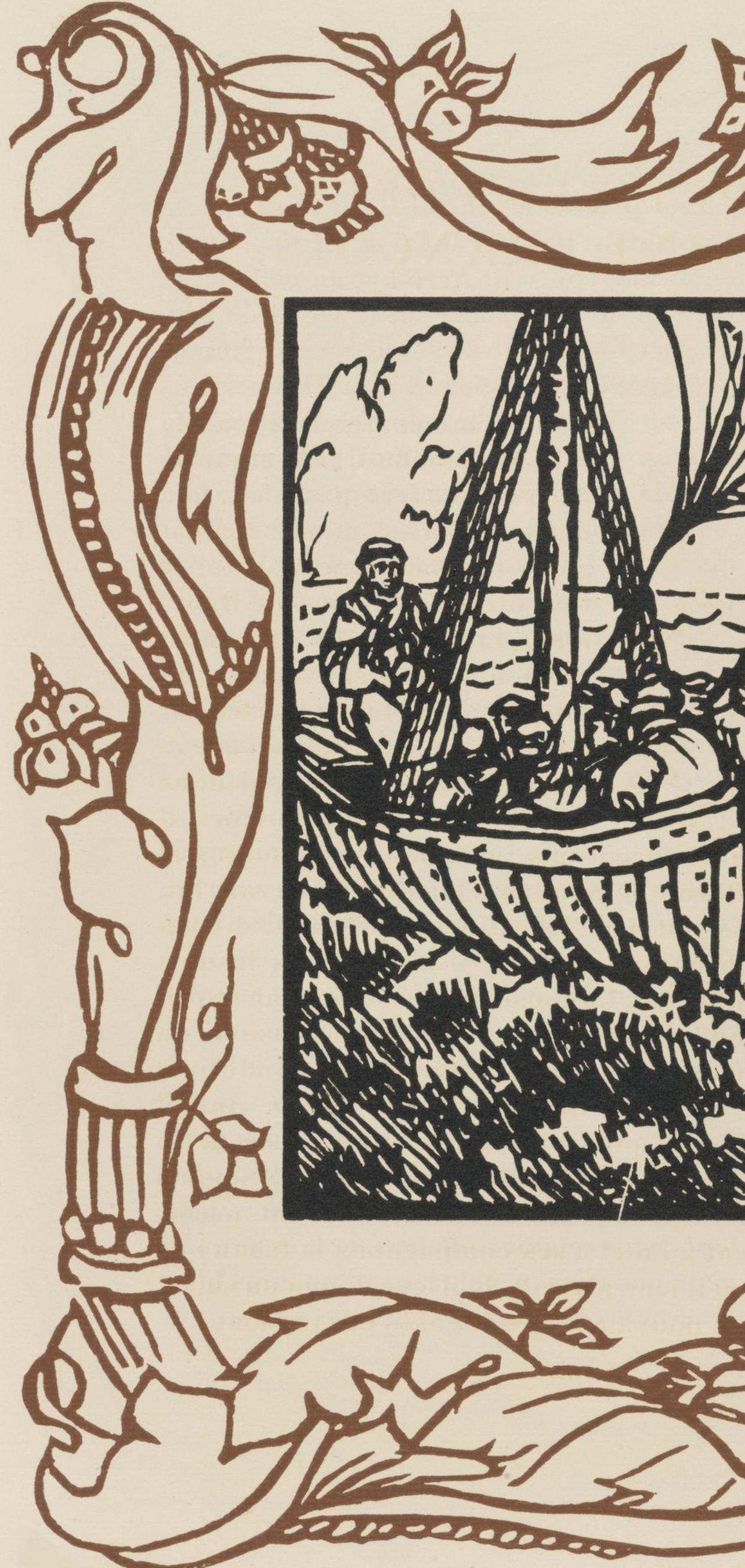 Wood engraving on vergé d'Arches paper. Inscription: unsigned and unnumbered, as issued. Good condition. Notes: From the volume, Les Petites Fleurs de St. François, 1928. Published by Ambroise Vollard, éditeur, Paris; printed by l'imprimerie Féquet