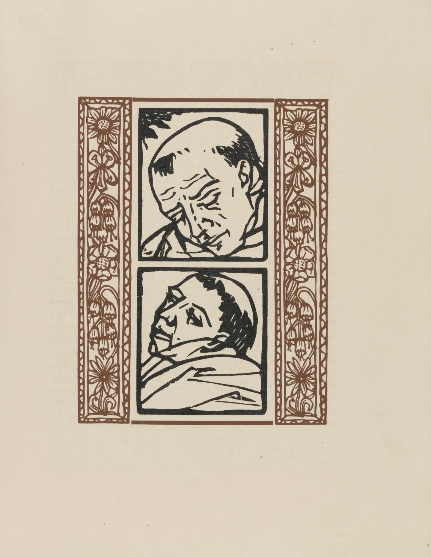 Wood engraving on vergé d'Arches paper. Inscription: unsigned and unnumbered, as issued. Good condition. Notes: From the volume, Les Petites Fleurs de St. François, 1928. Published by Ambroise Vollard, éditeur, Paris; printed by l'imprimerie Féquet