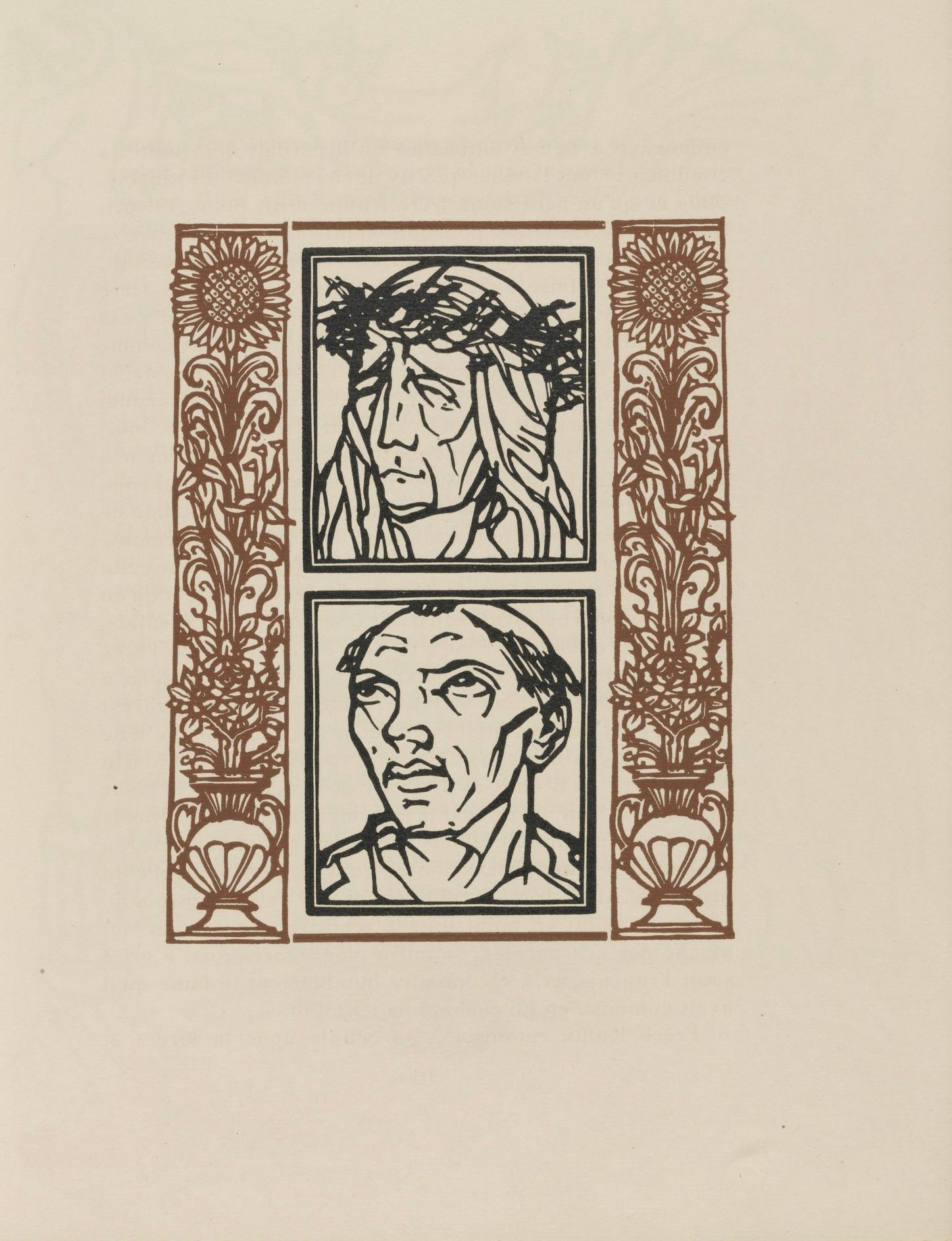 Wood engraving on vergé d'Arches paper. Inscription: unsigned and unnumbered, as issued. Good condition. Notes: From the volume, Les Petites Fleurs de St. François, 1928. Published by Ambroise Vollard, éditeur, Paris; printed by l'imprimerie Féquet