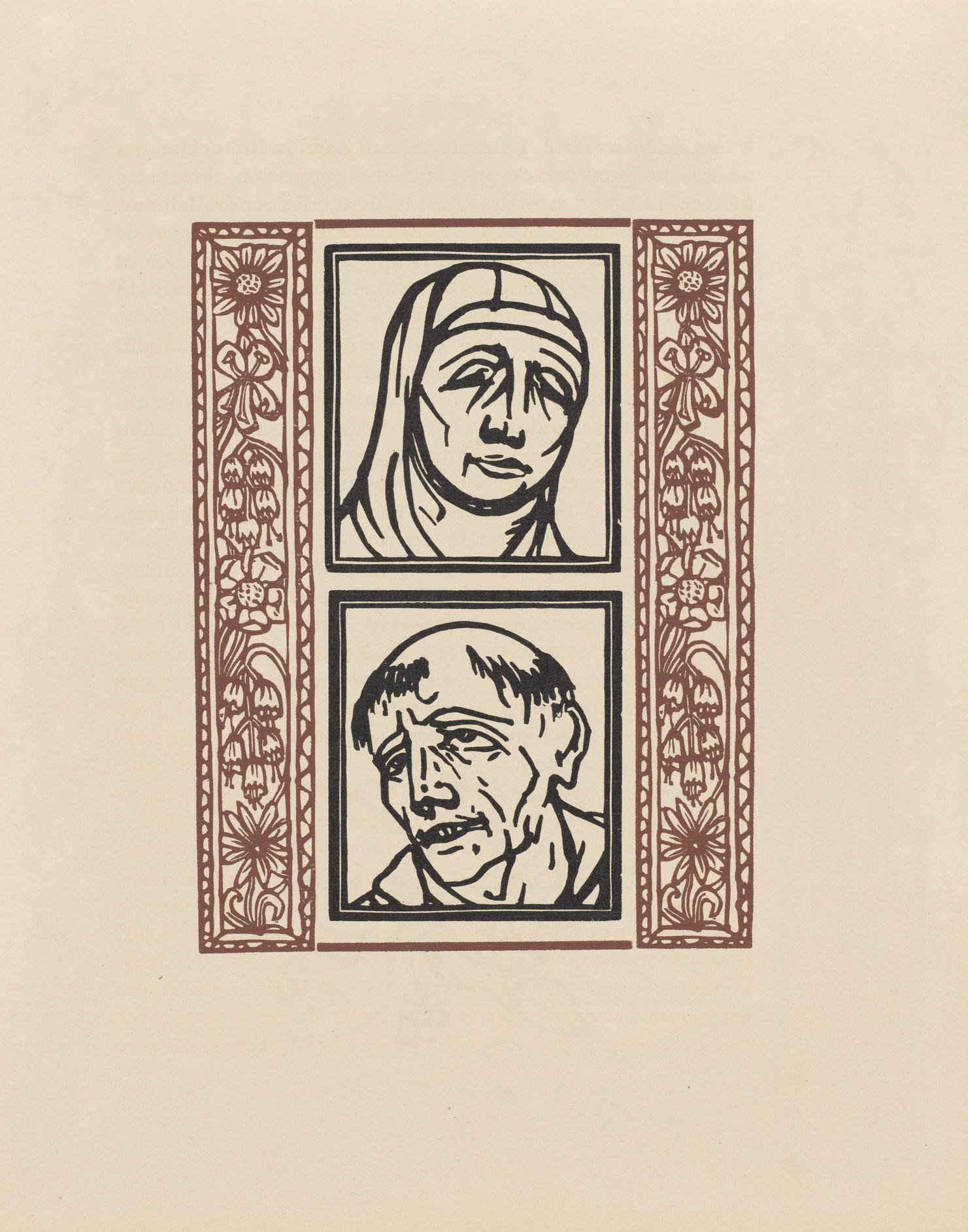 Wood engraving on vergé d'Arches paper. Inscription: unsigned and unnumbered, as issued. Good condition. Notes: From the volume, Les Petites Fleurs de St. François, 1928. Published by Ambroise Vollard, éditeur, Paris; printed by l'imprimerie Féquet