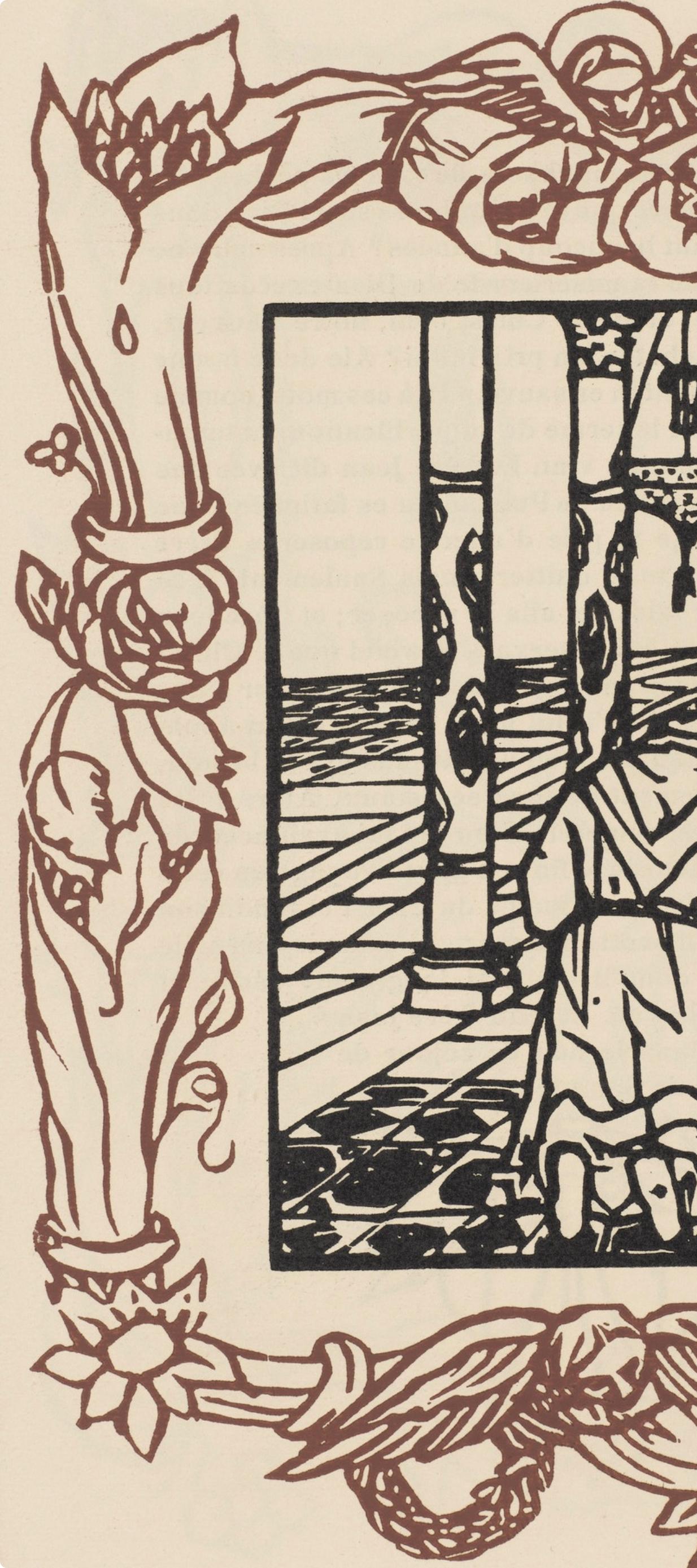 Wood engraving on vergé d'Arches paper. Inscription: unsigned and unnumbered, as issued. Good condition. Notes: From the volume, Les Petites Fleurs de St. François, 1928. Published by Ambroise Vollard, éditeur, Paris; printed by l'imprimerie Féquet