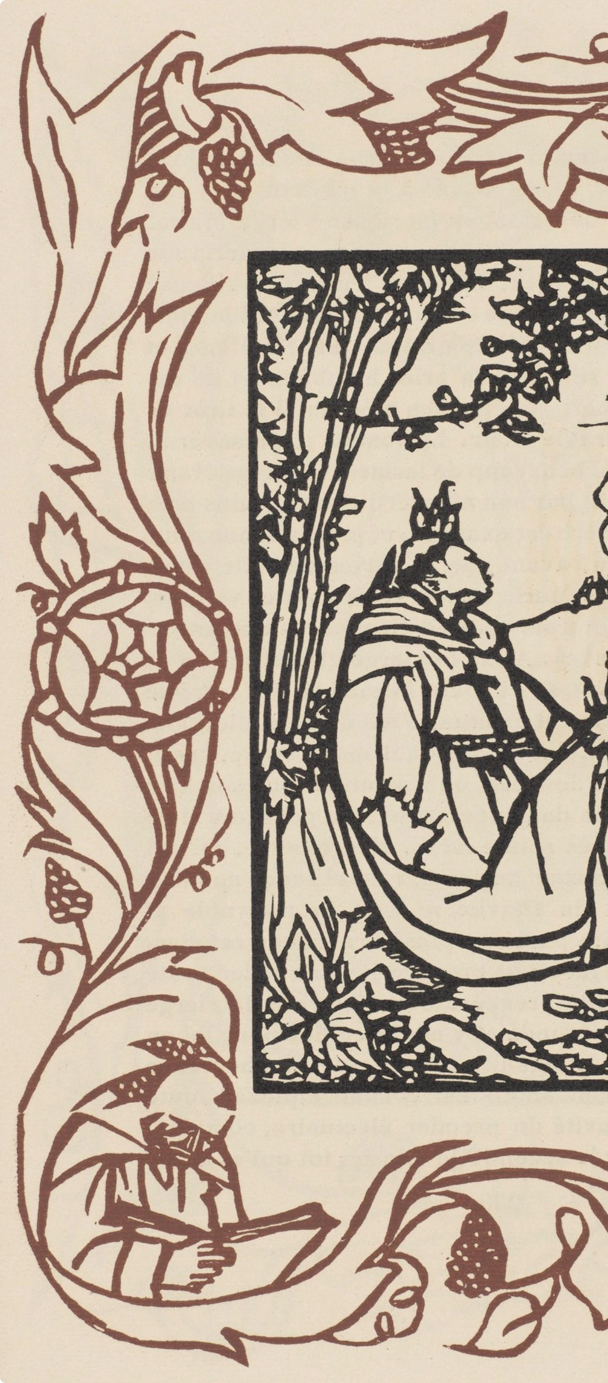 Wood engraving on vergé d'Arches paper. Inscription: unsigned and unnumbered, as issued. Good condition. Notes: From the volume, Les Petites Fleurs de St. François, 1928. Published by Ambroise Vollard, éditeur, Paris; printed by l'imprimerie Féquet