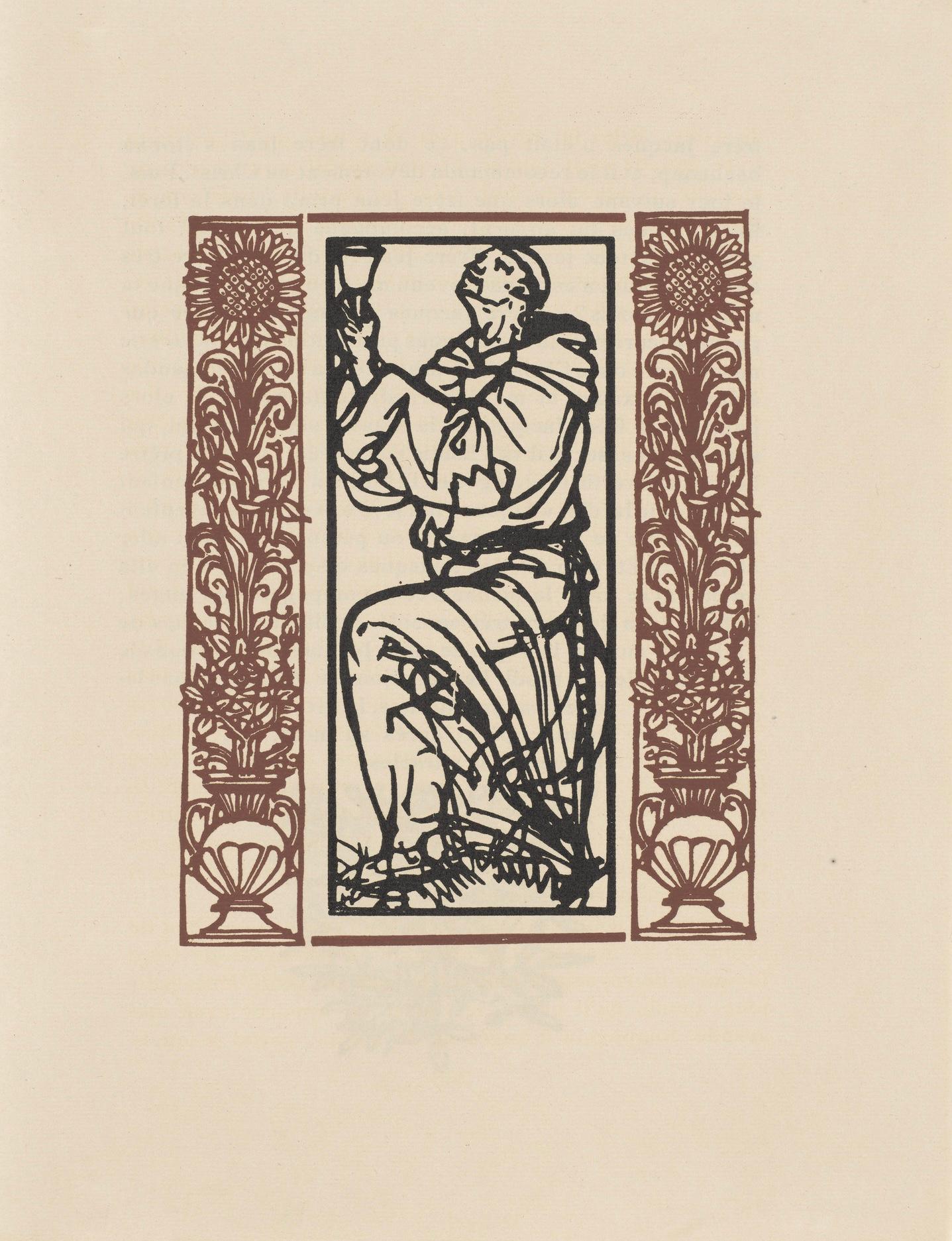 Wood engraving on vergé d'Arches paper. Inscription: unsigned and unnumbered, as issued. Good condition. Notes: From the volume, Les Petites Fleurs de St. François, 1928. Published by Ambroise Vollard, éditeur, Paris; printed by l'imprimerie Féquet