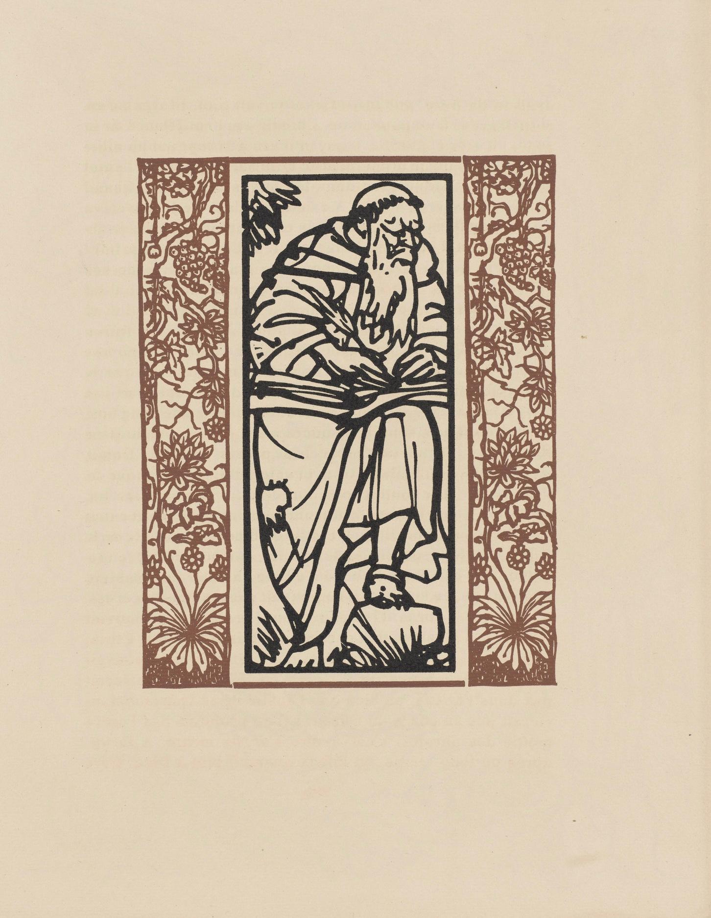 Holzstich auf vergé d'Arches-Papier. Aufschrift: unsigniert und nicht nummeriert, wie ausgegeben. Guter Zustand. Anmerkungen: Aus dem Band Les Petites Fleurs de St. François, 1928. Herausgegeben von Ambroise Vollard, éditeur, Paris; gedruckt von