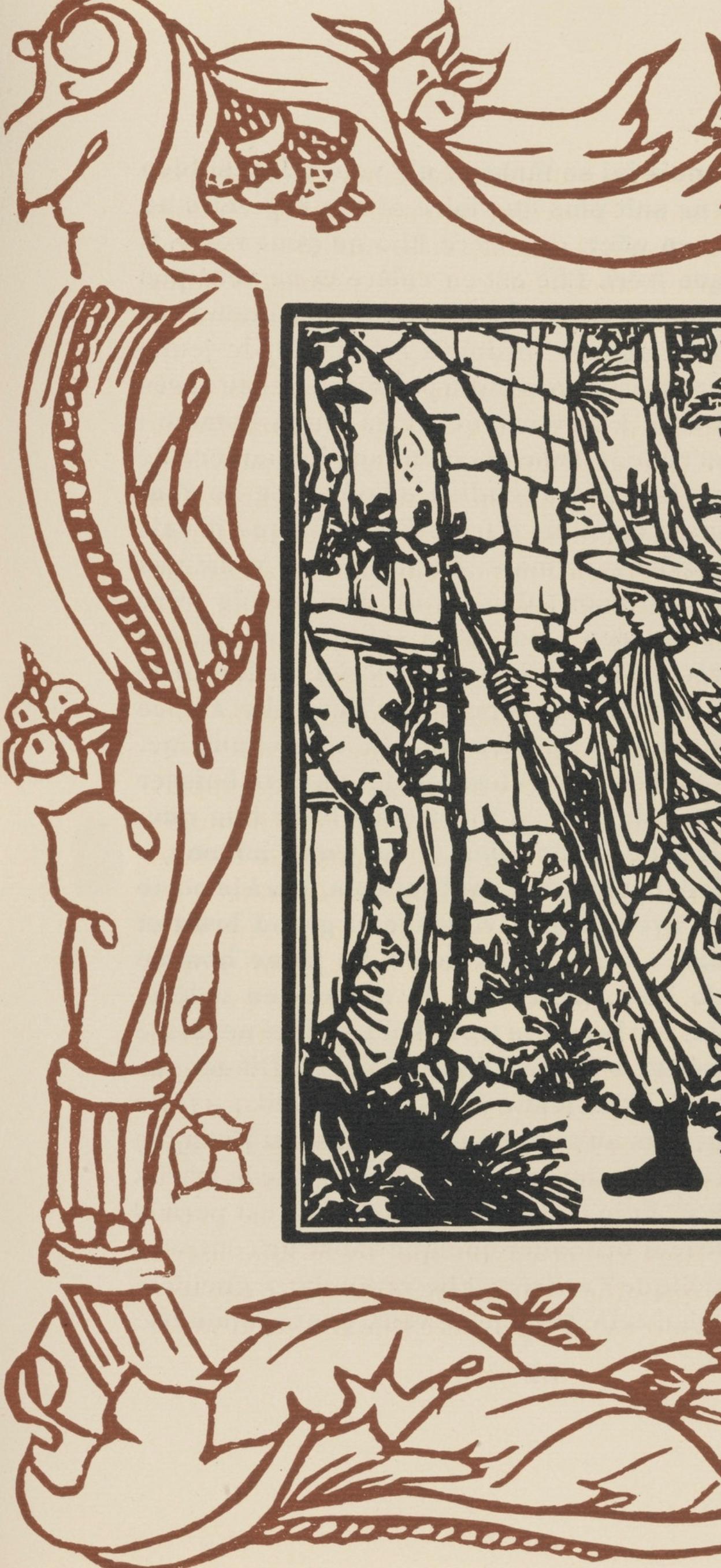 Wood engraving on vergé d'Arches paper. Inscription: unsigned and unnumbered, as issued. Good condition. Notes: From the volume, Les Petites Fleurs de St. François, 1928. Published by Ambroise Vollard, éditeur, Paris; printed by l'imprimerie Féquet