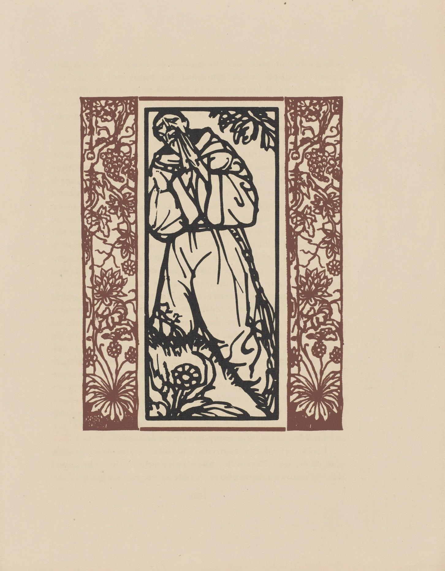 Wood engraving on vergé d'Arches paper. Inscription: unsigned and unnumbered, as issued. Good condition. Notes: From the volume, Les Petites Fleurs de St. François, 1928. Published by Ambroise Vollard, éditeur, Paris; printed by l'imprimerie Féquet