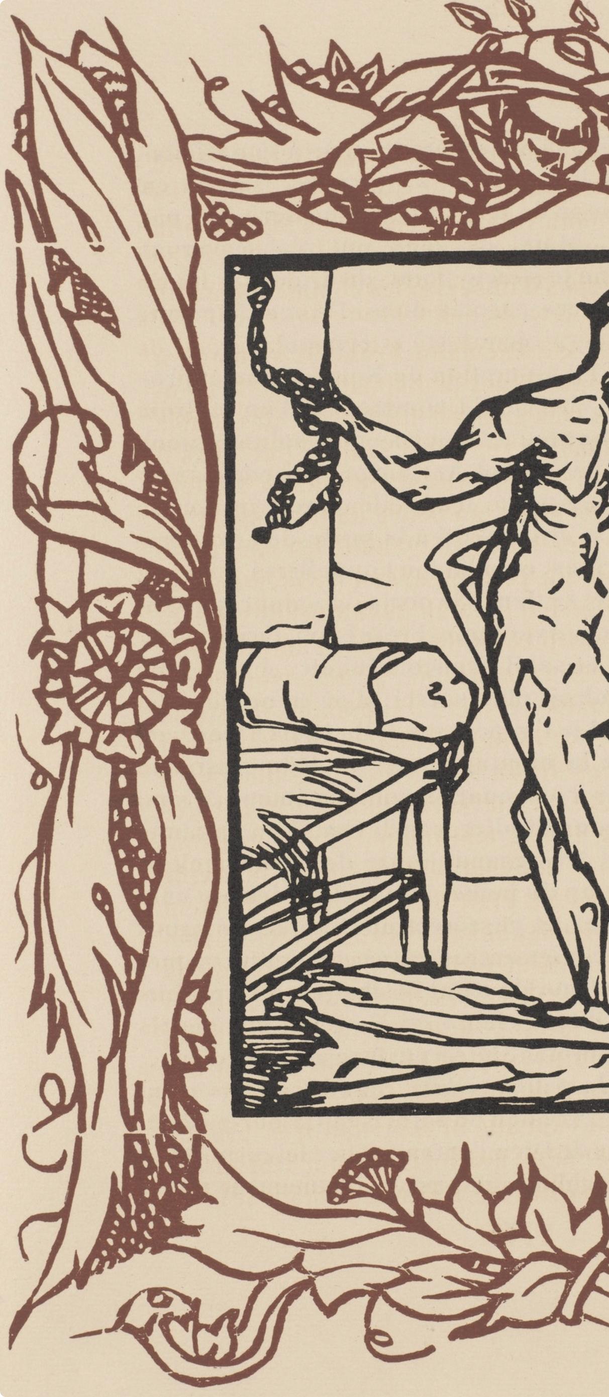 Holzstich auf vergé d'Arches-Papier. Aufschrift: unsigniert und nicht nummeriert, wie ausgegeben. Guter Zustand. Anmerkungen: Aus dem Band Les Petites Fleurs de St. François, 1928. Herausgegeben von Ambroise Vollard, éditeur, Paris; gedruckt von