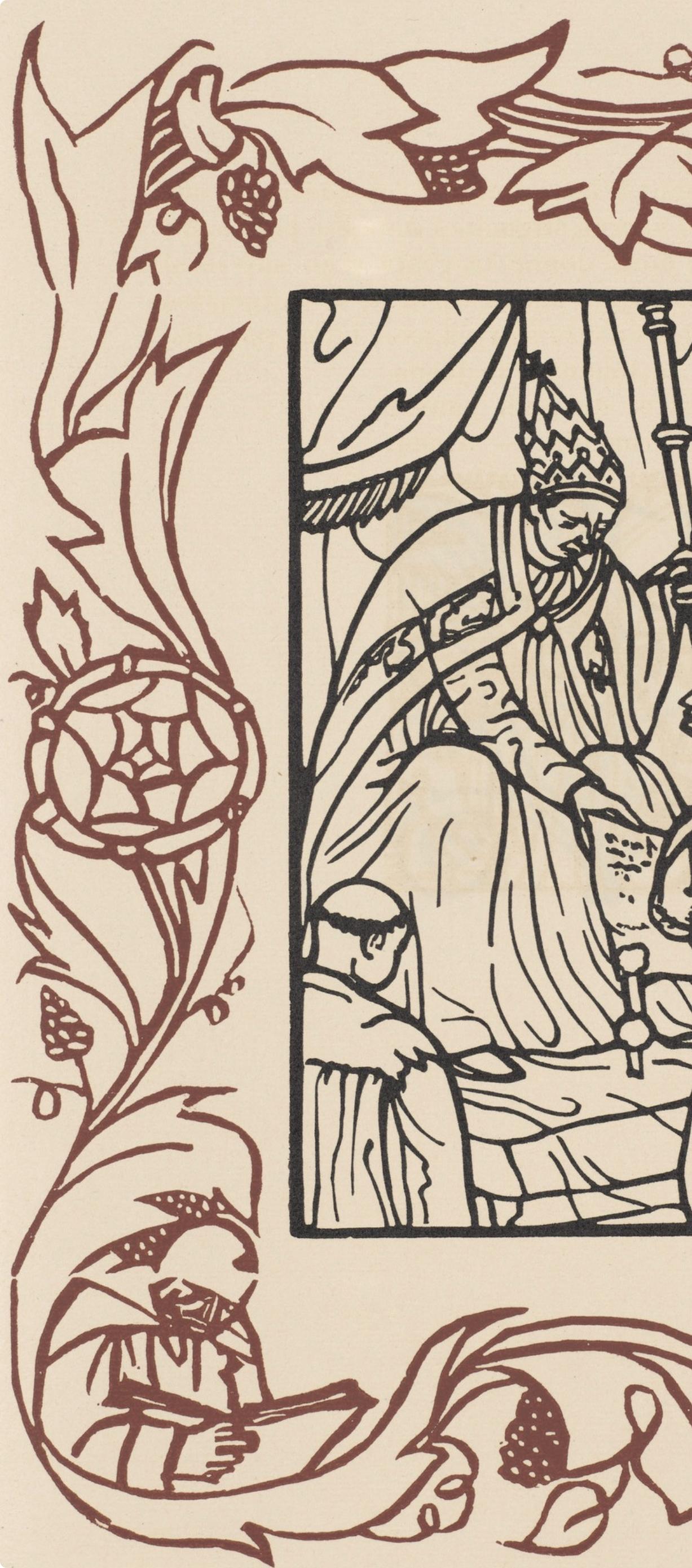 Wood engraving on vergé d'Arches paper. Inscription: unsigned and unnumbered, as issued. Good condition. Notes: From the volume, Les Petites Fleurs de St. François, 1928. Published by Ambroise Vollard, éditeur, Paris; printed by l'imprimerie Féquet
