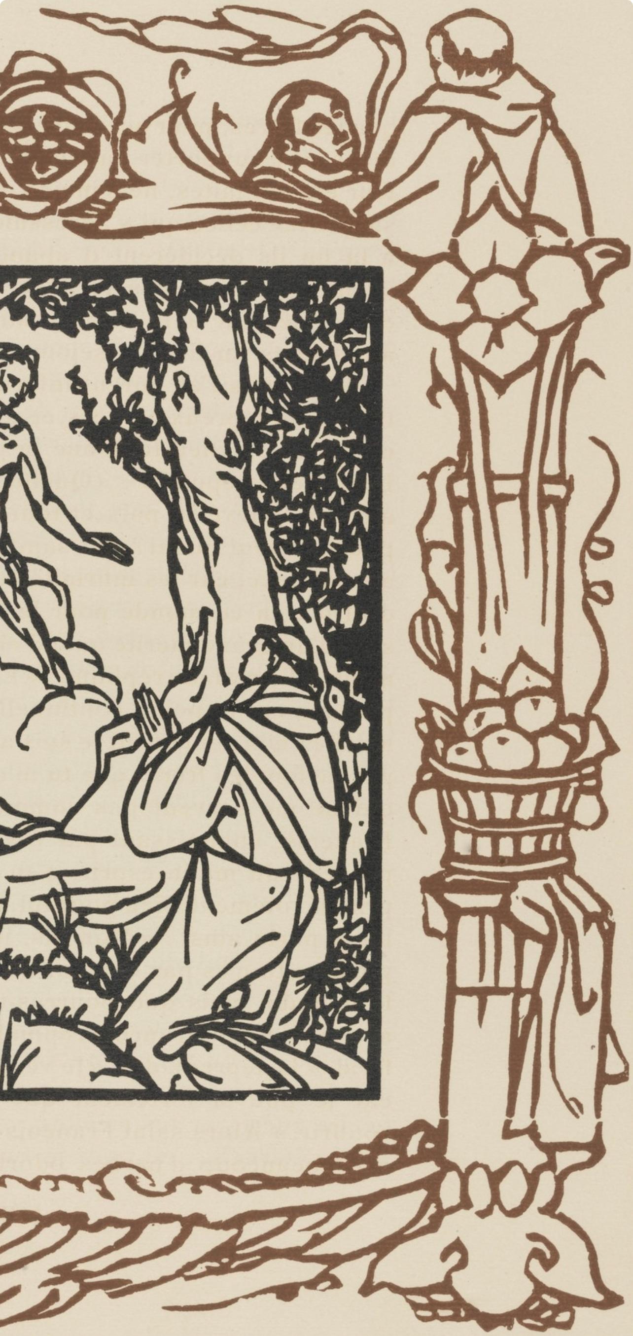 Composition (Morane, N° 100), Les Petites Fleurs de St. Françoise, Émile Bernard For Sale 1