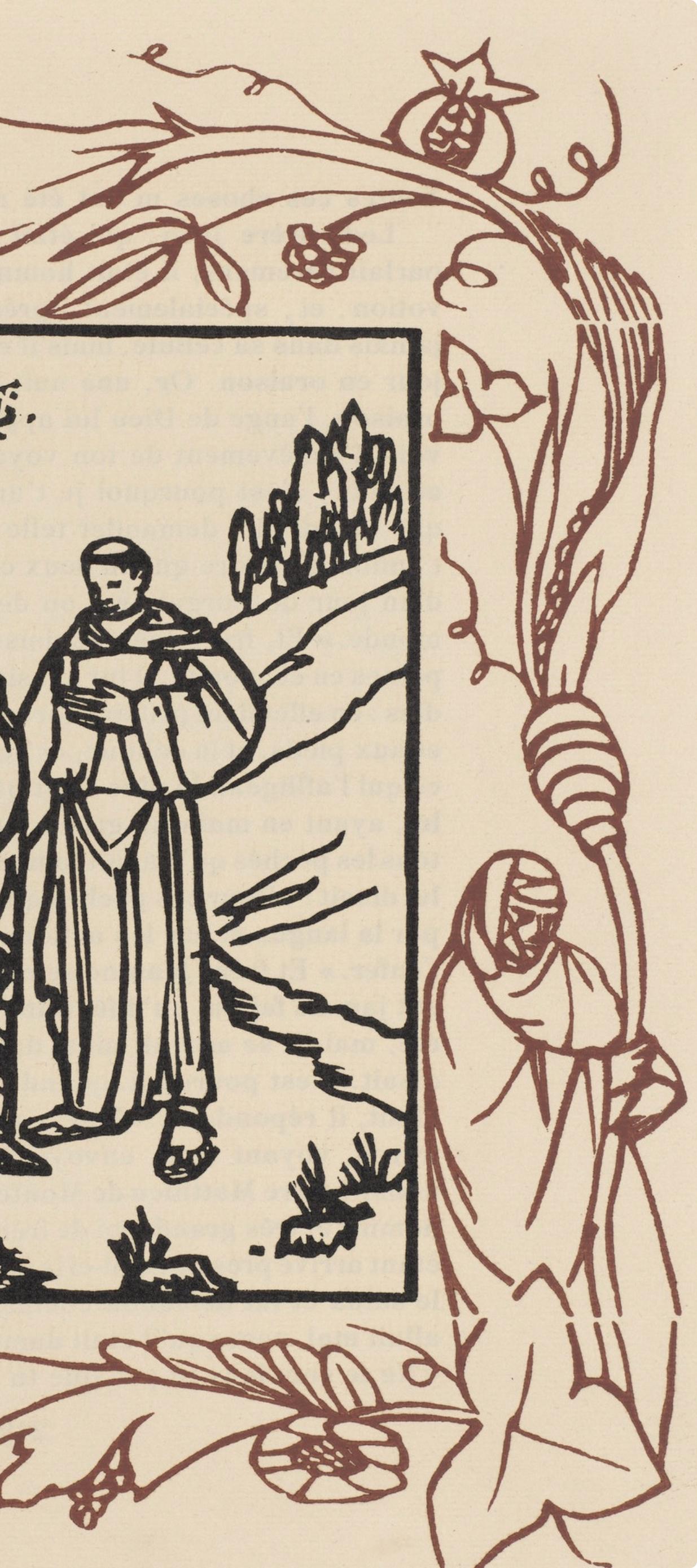 Composition (Morane, N° 100), Les Petites Fleurs de St. Françoise, Émile Bernard For Sale 1