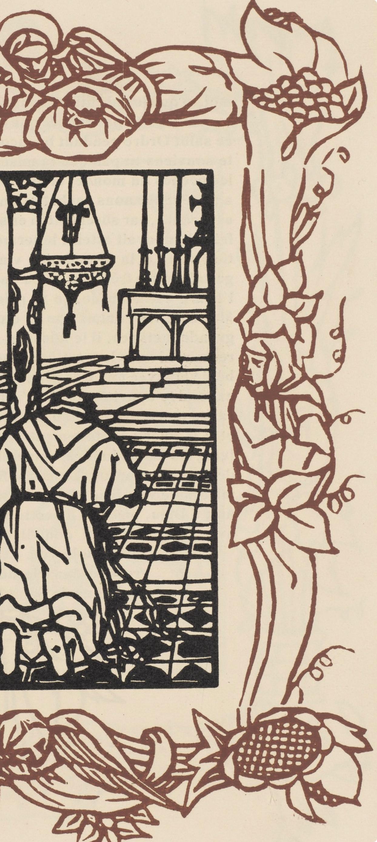 Composition (Morane, N° 100), Les Petites Fleurs de St. Françoise, Émile Bernard For Sale 1