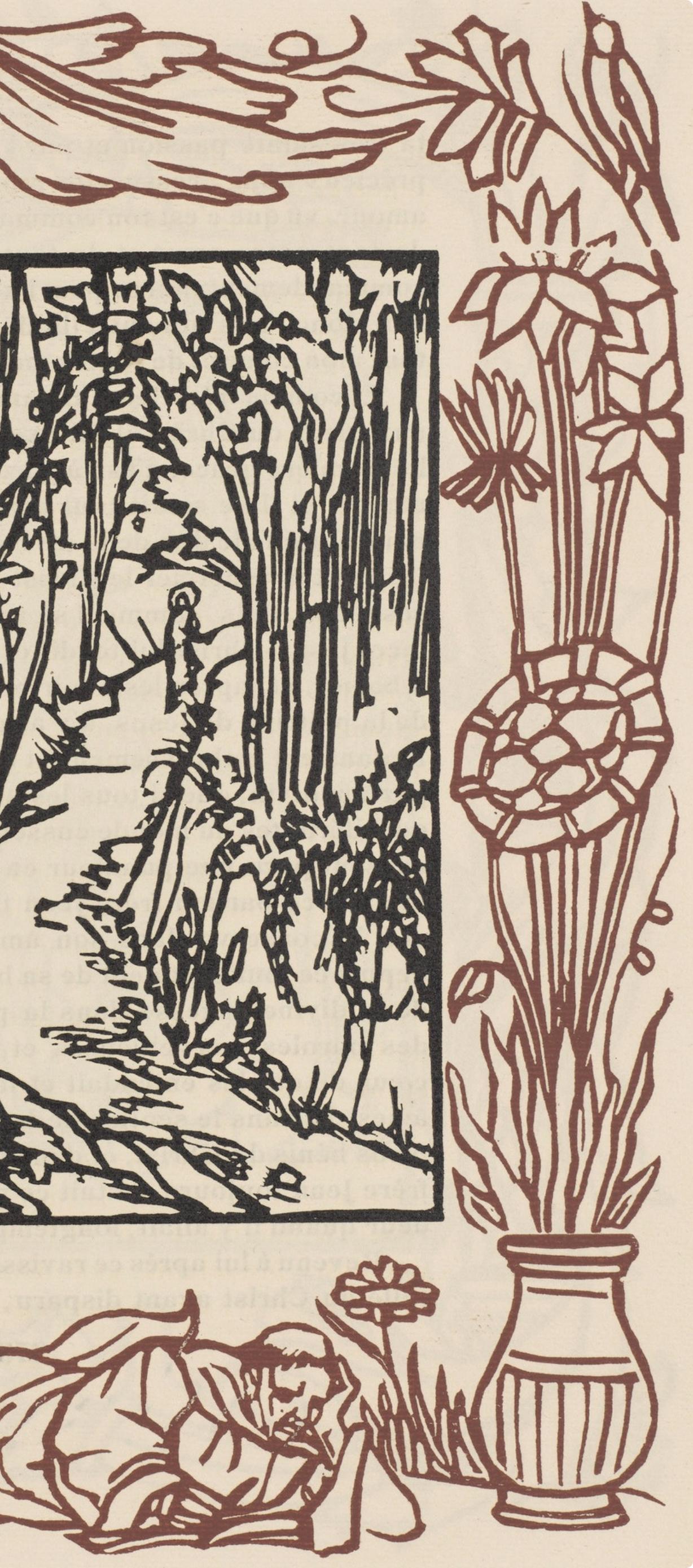 Composition (Morane, N° 100), Les Petites Fleurs de St. Françoise, Émile Bernard For Sale 1