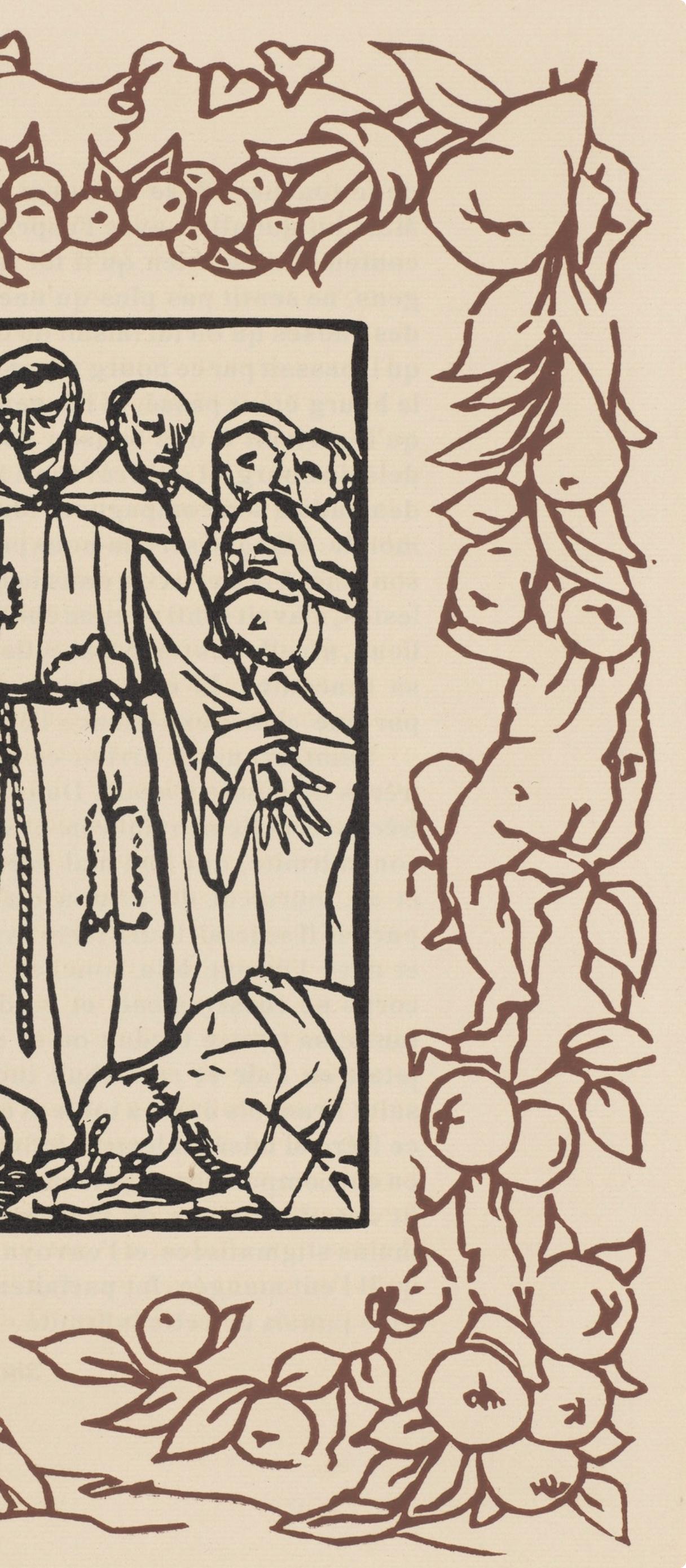 Composition (Morane, N° 100), Les Petites Fleurs de St. Françoise, Émile Bernard For Sale 1