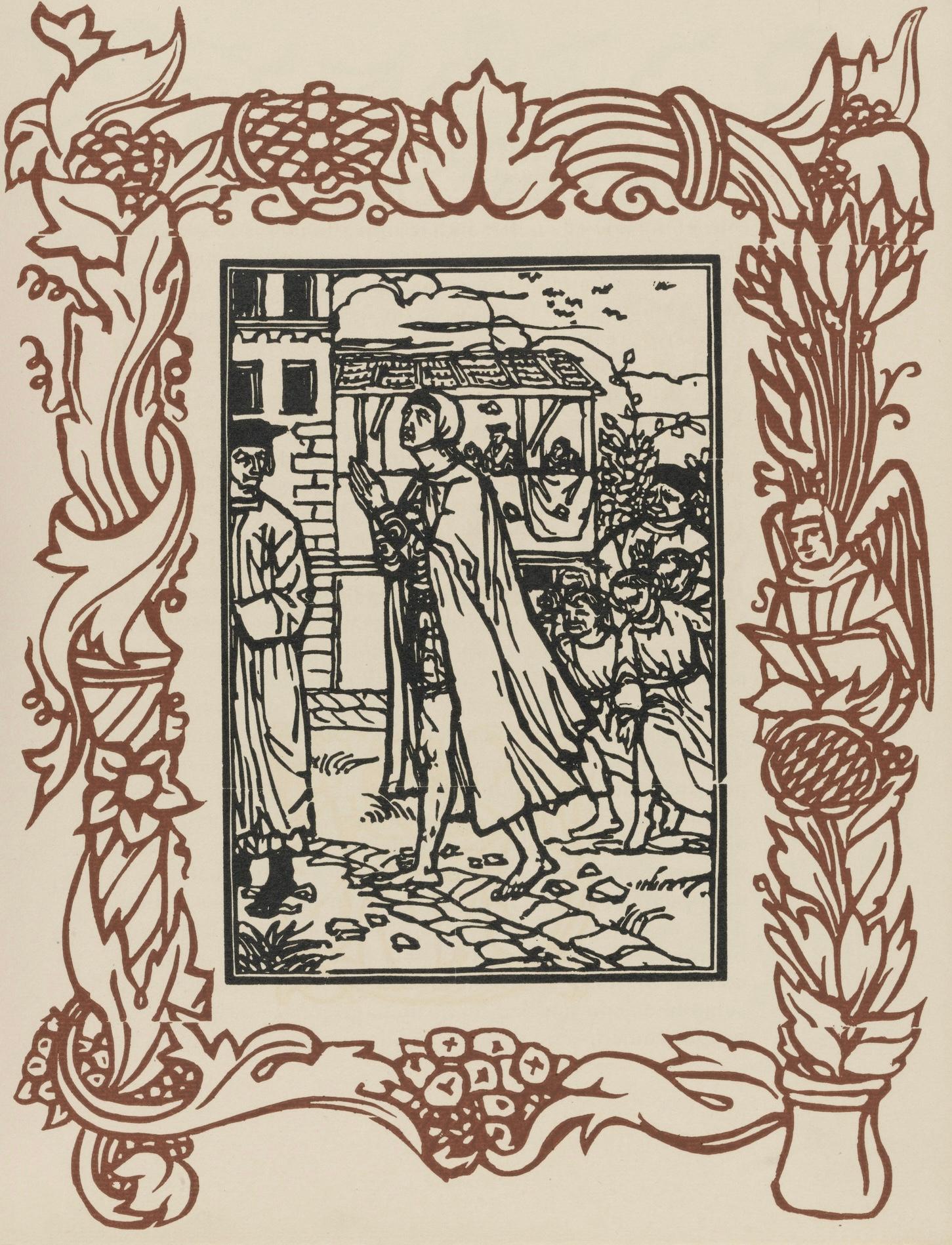 Emile Bernard Landscape Print - Composition (Morane, N° 100), Les Petites Fleurs de St. Françoise, Émile Bernard