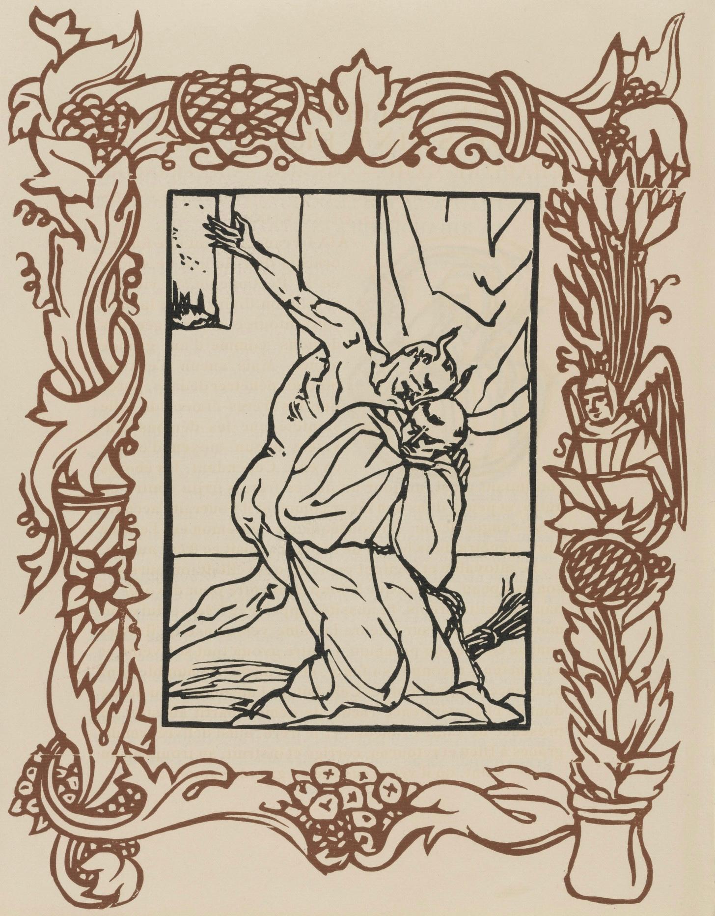 Emile Bernard Landscape Print - Composition (Morane, N° 100), Les Petites Fleurs de St. Françoise, Émile Bernard