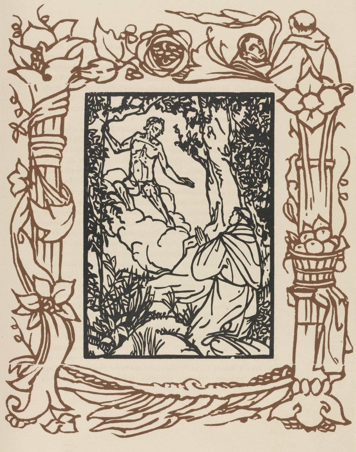 Emile Bernard Landscape Print - Composition (Morane, N° 100), Les Petites Fleurs de St. Françoise, Émile Bernard