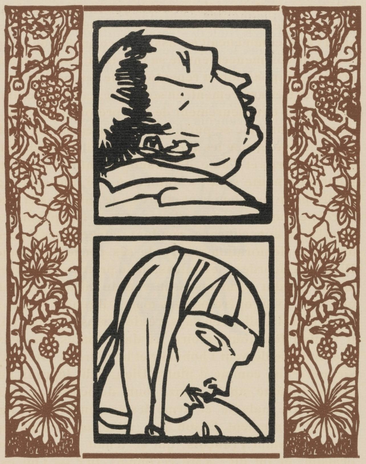 Emile Bernard Landscape Print - Composition (Morane, N° 100), Les Petites Fleurs de St. Françoise, Émile Bernard