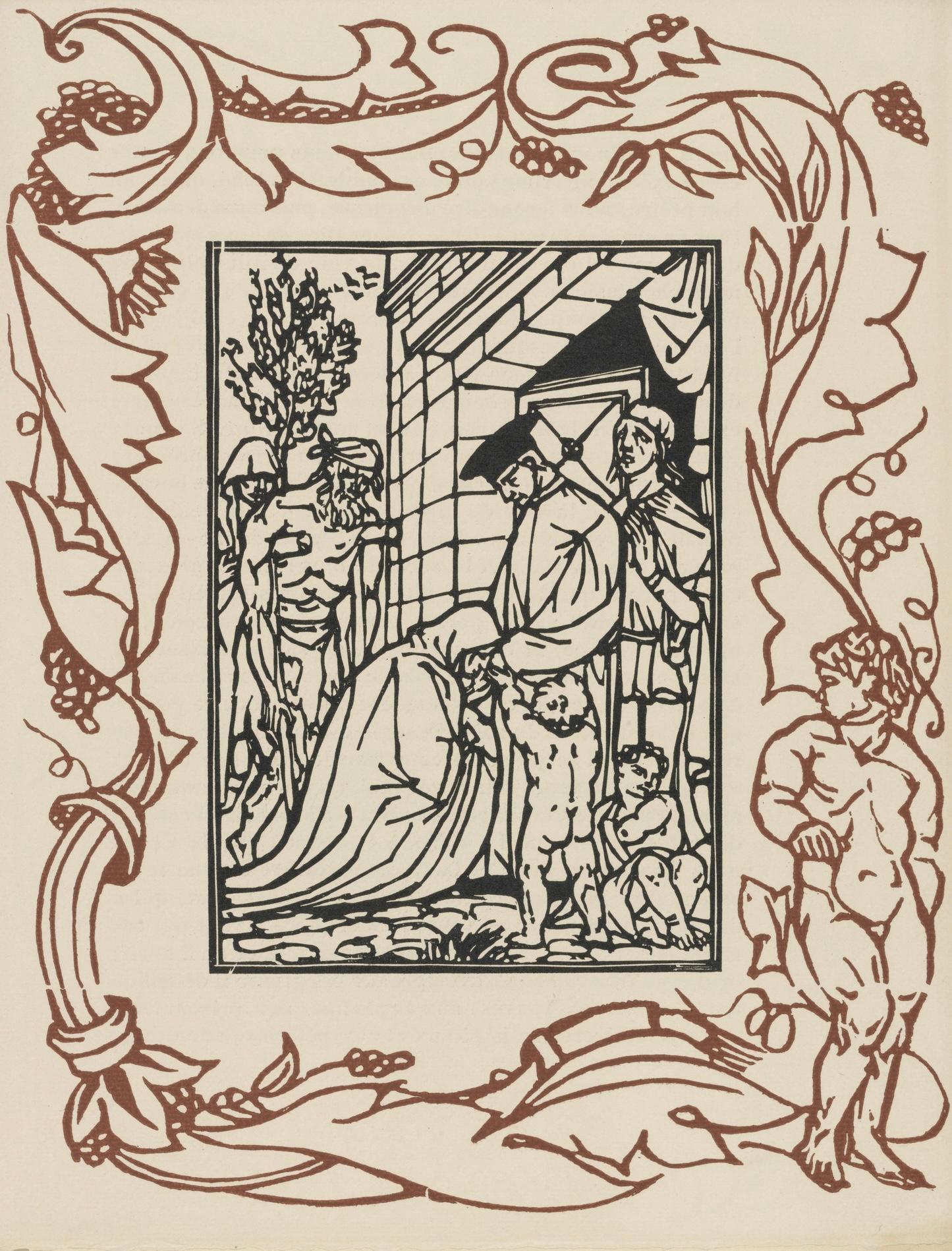 Emile Bernard Landscape Print - Composition (Morane, N° 100), Les Petites Fleurs de St. Françoise, Émile Bernard