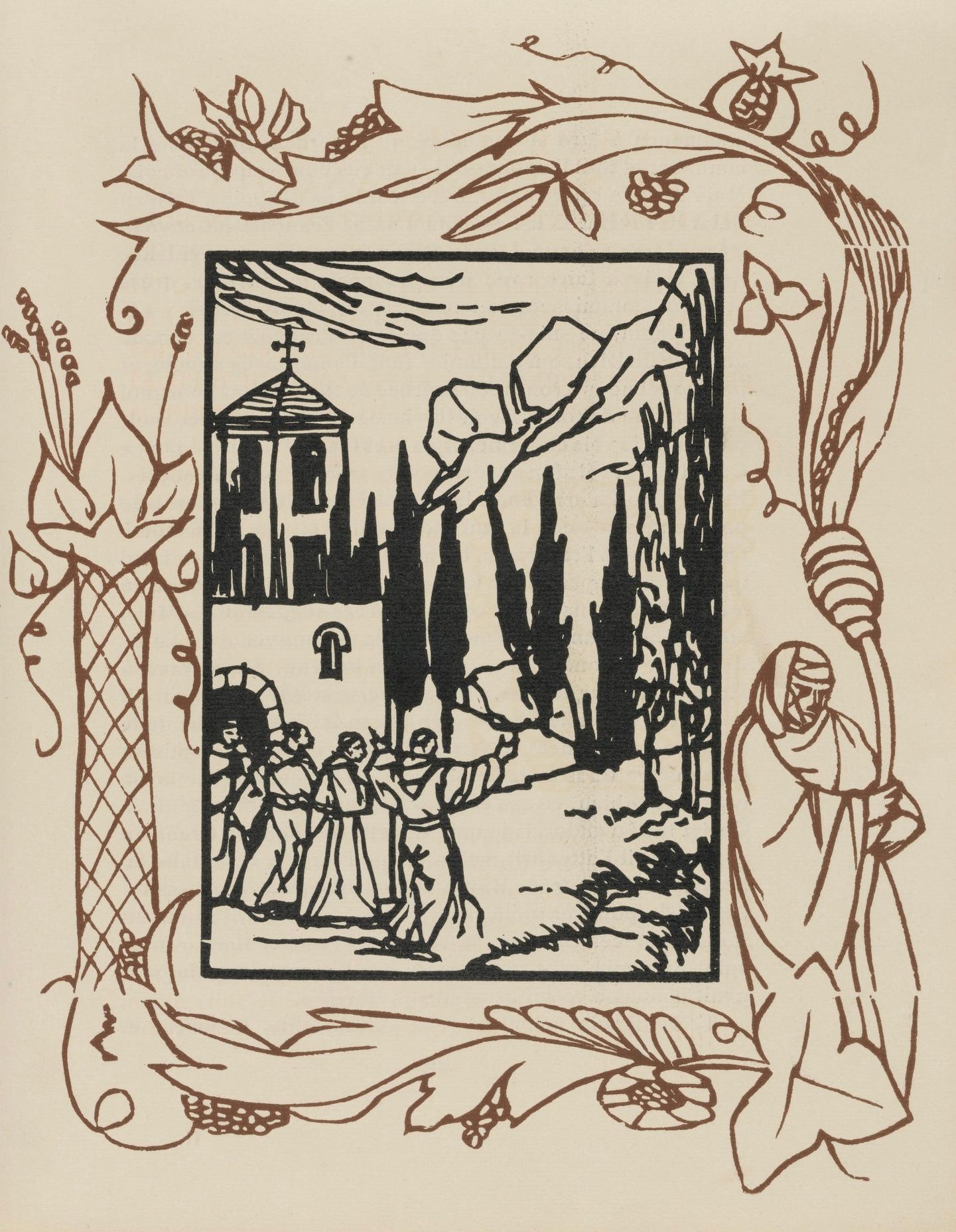 Composición (Morane, N° 100), Les Petites Fleurs de St. Françoise, Émile Bernard