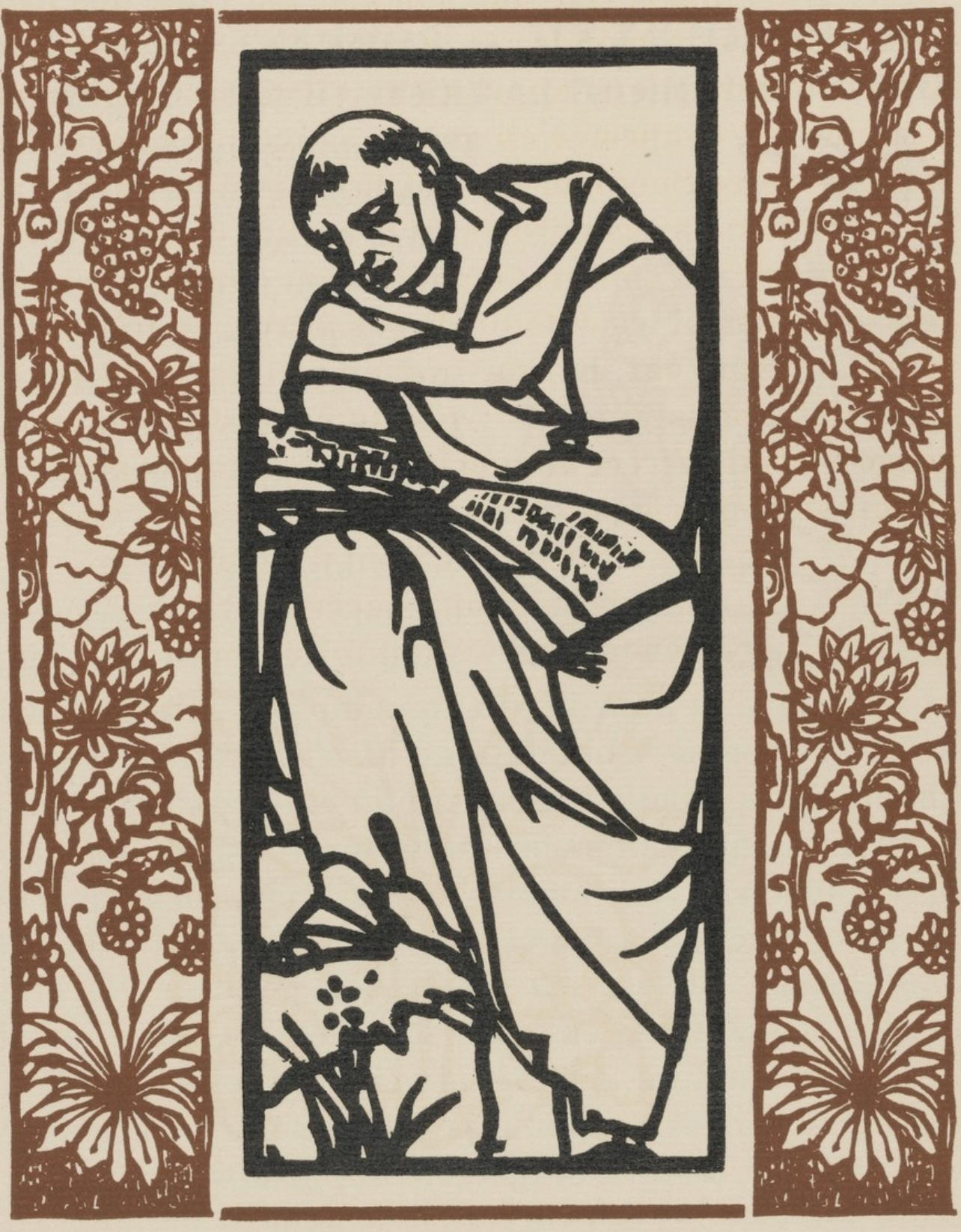 Emile Bernard Landscape Print - Composition (Morane, N° 100), Les Petites Fleurs de St. Françoise, Émile Bernard